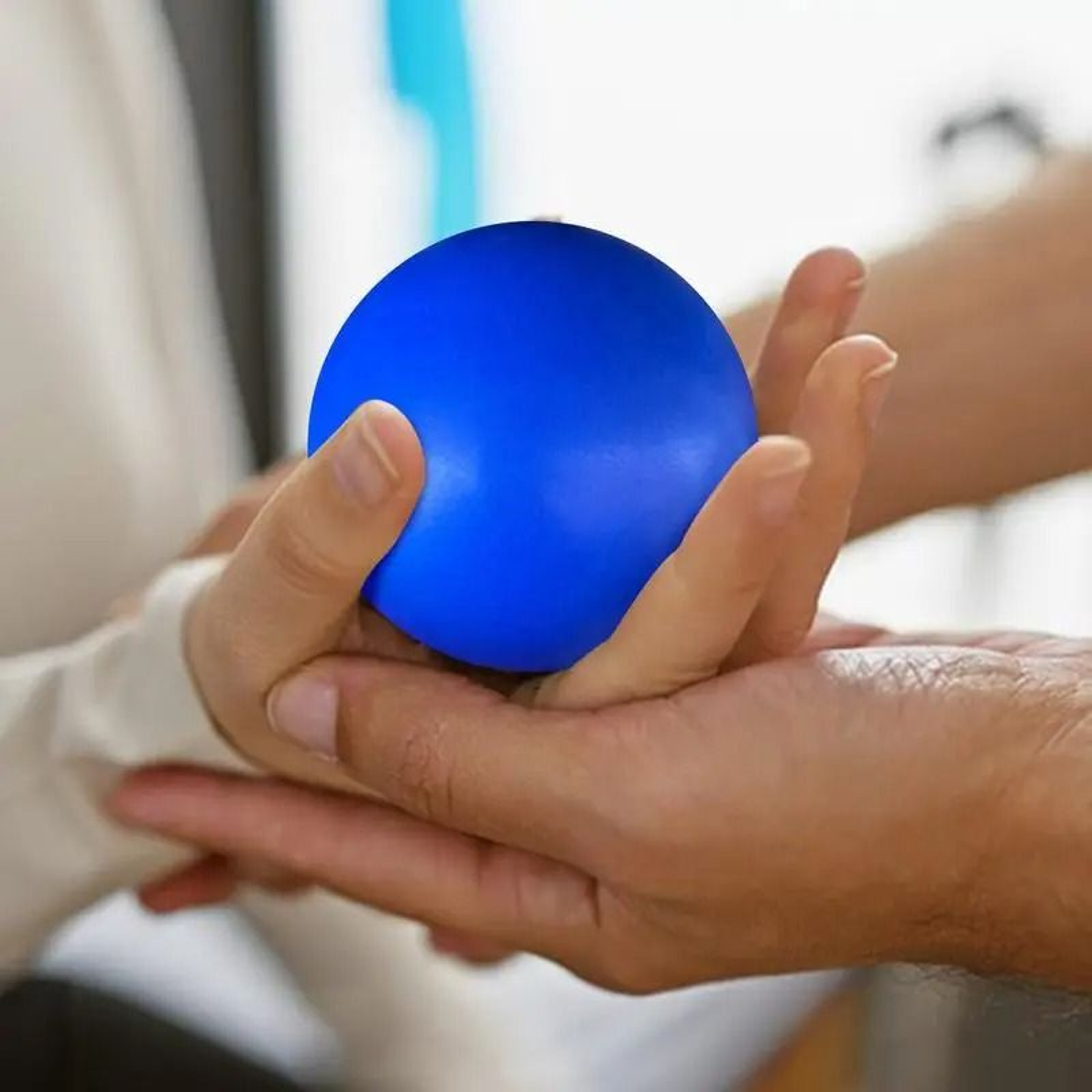 Elastic Finger Grip Strength Trainer And Stress Relief Squeeze Ball 3
