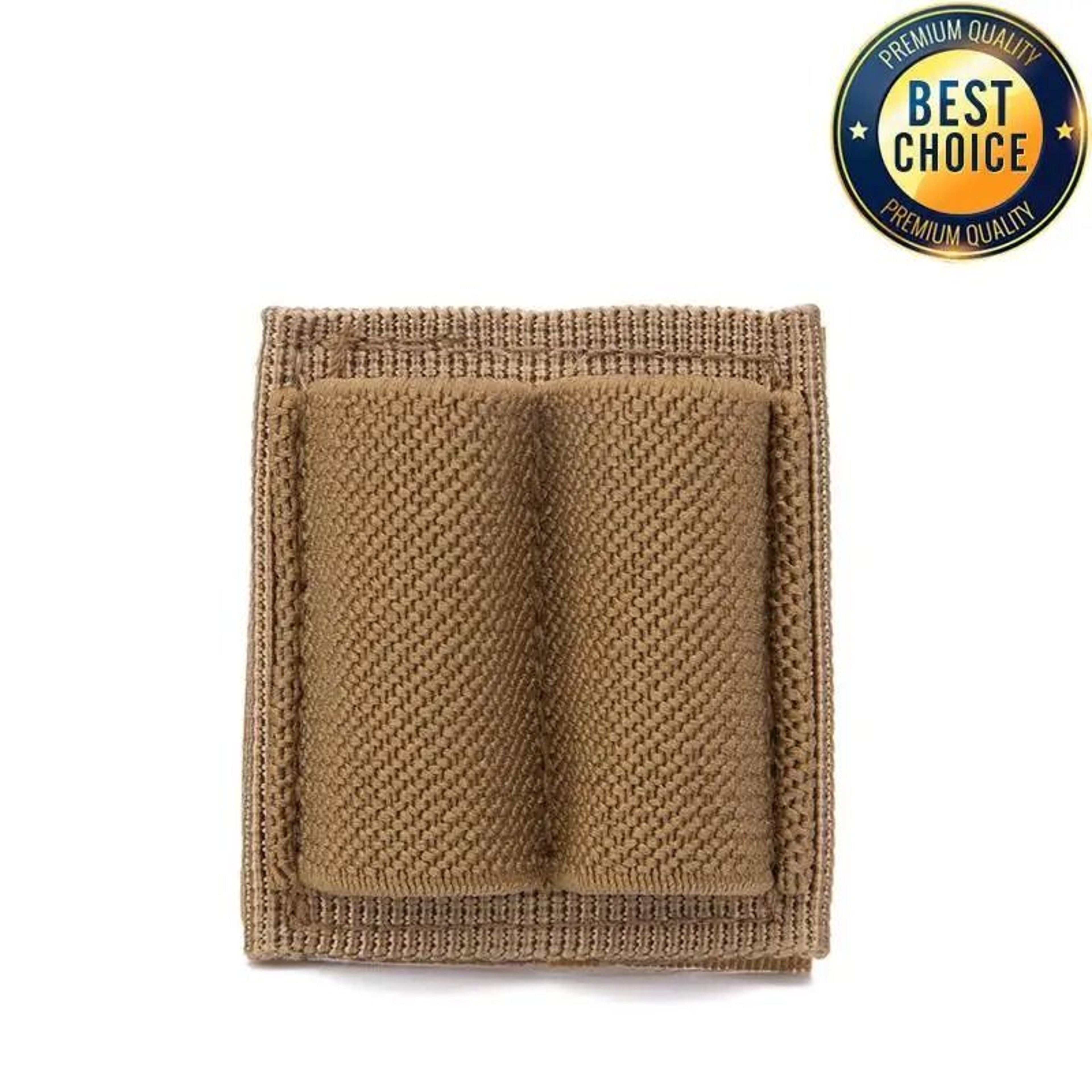 Tactical Two Round Ammo Holder Patch With Hook And Loop Backing 8