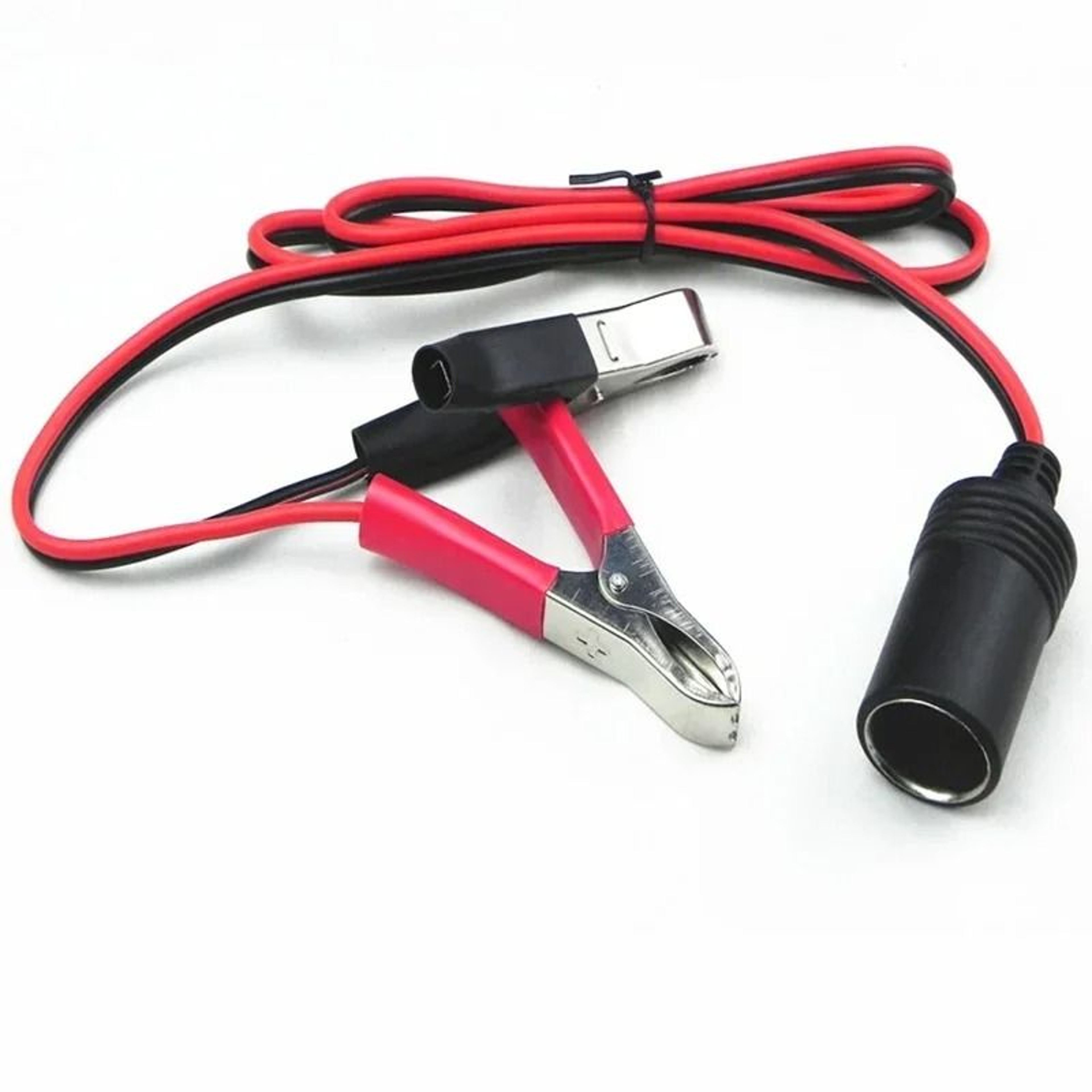 12V Pure Copper Car Battery Clip Adapter For Cigarette Lighter Socket 4