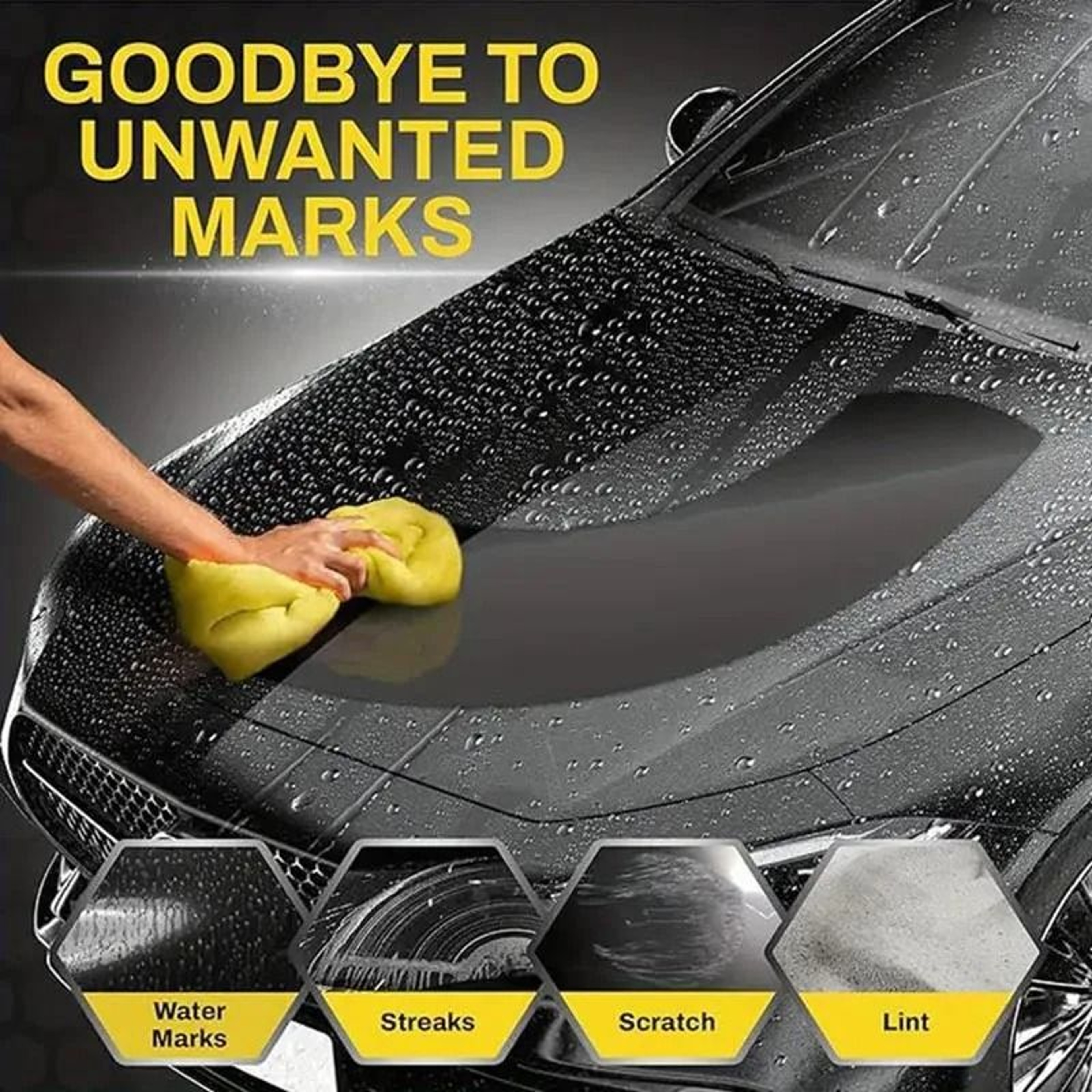 PVA Quick Dry Ultra Absorbent Car Wash Towel Soft ScratchFree Cleaning Cloth 3