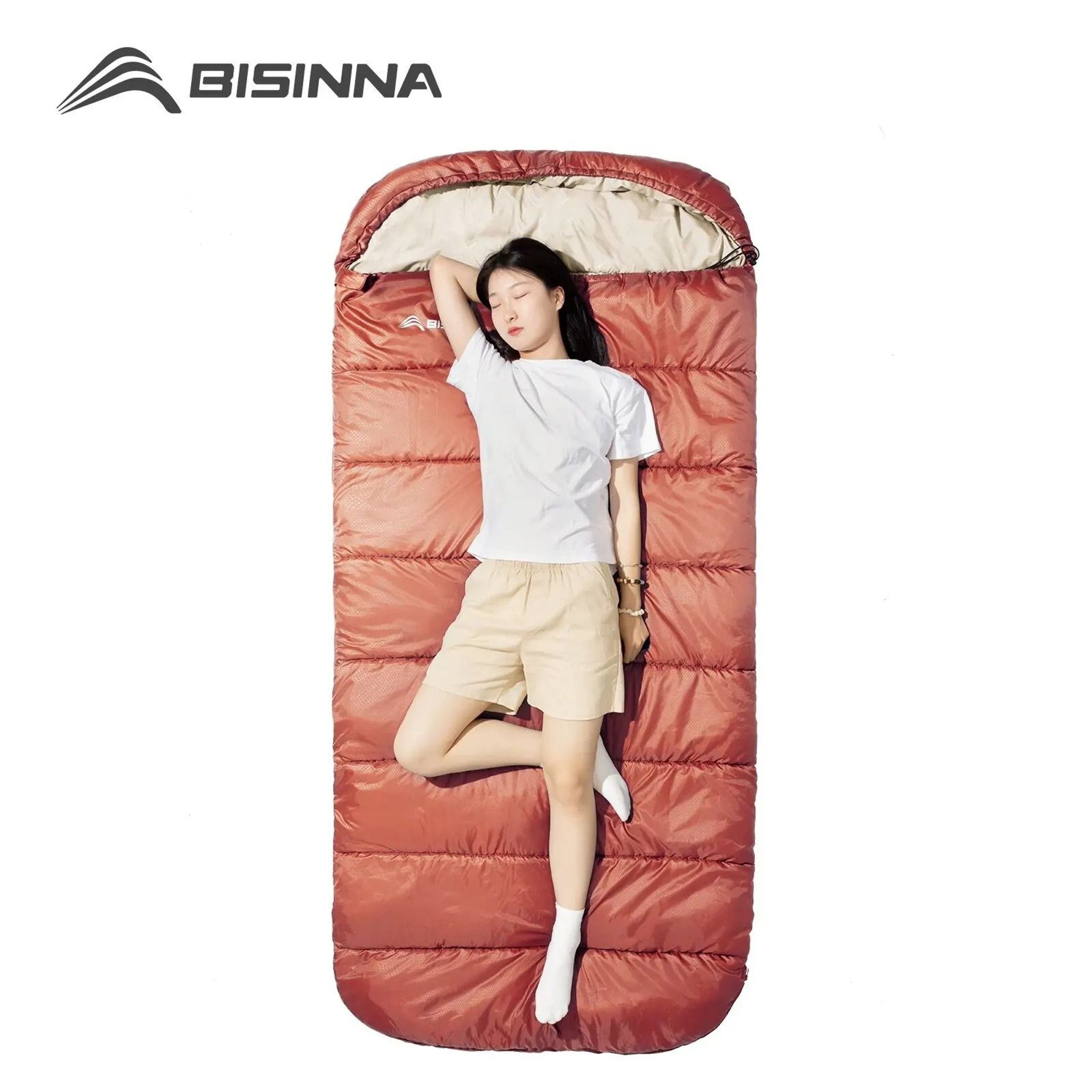 Large 3 Season Camping Sleeping Bag Wide Long Size For Adults 0