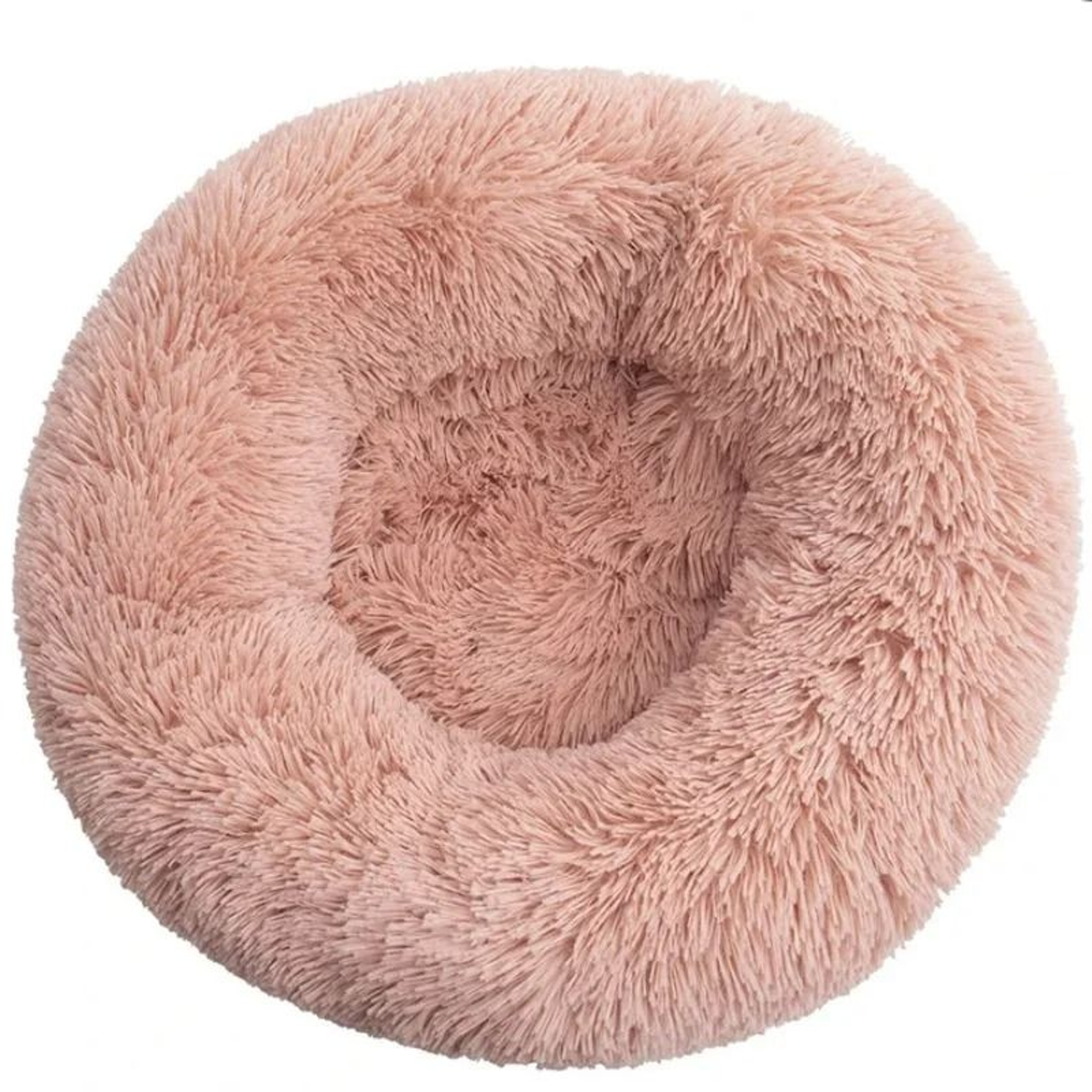 Round Plush Pet Bed For Dogs And Cats Winter Warm Sleeping Cushion 12
