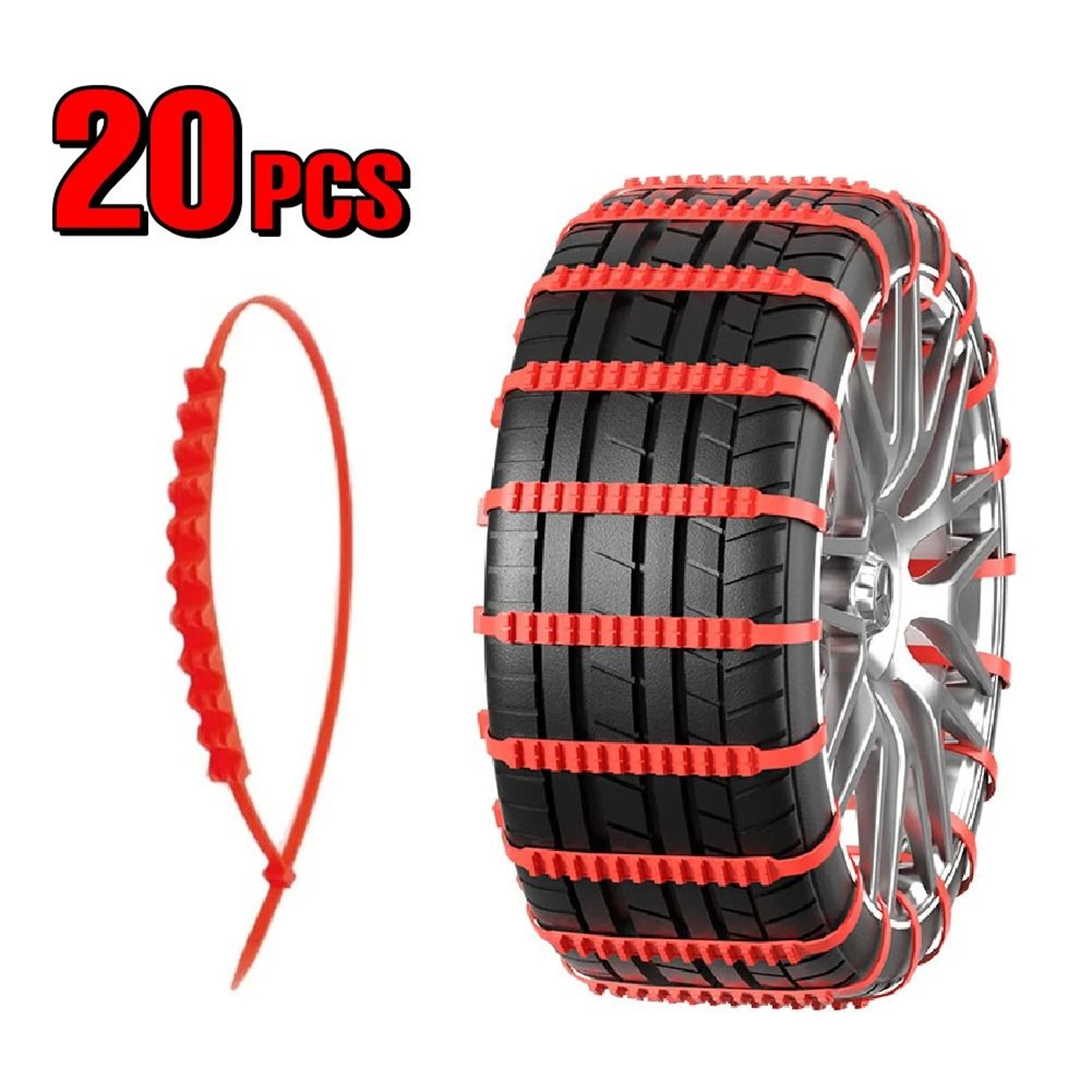 AntiSkid Snow Chains For Car And Motorcycle Wheels Universal Winter AntiSlip Emergency Traction Cha 6