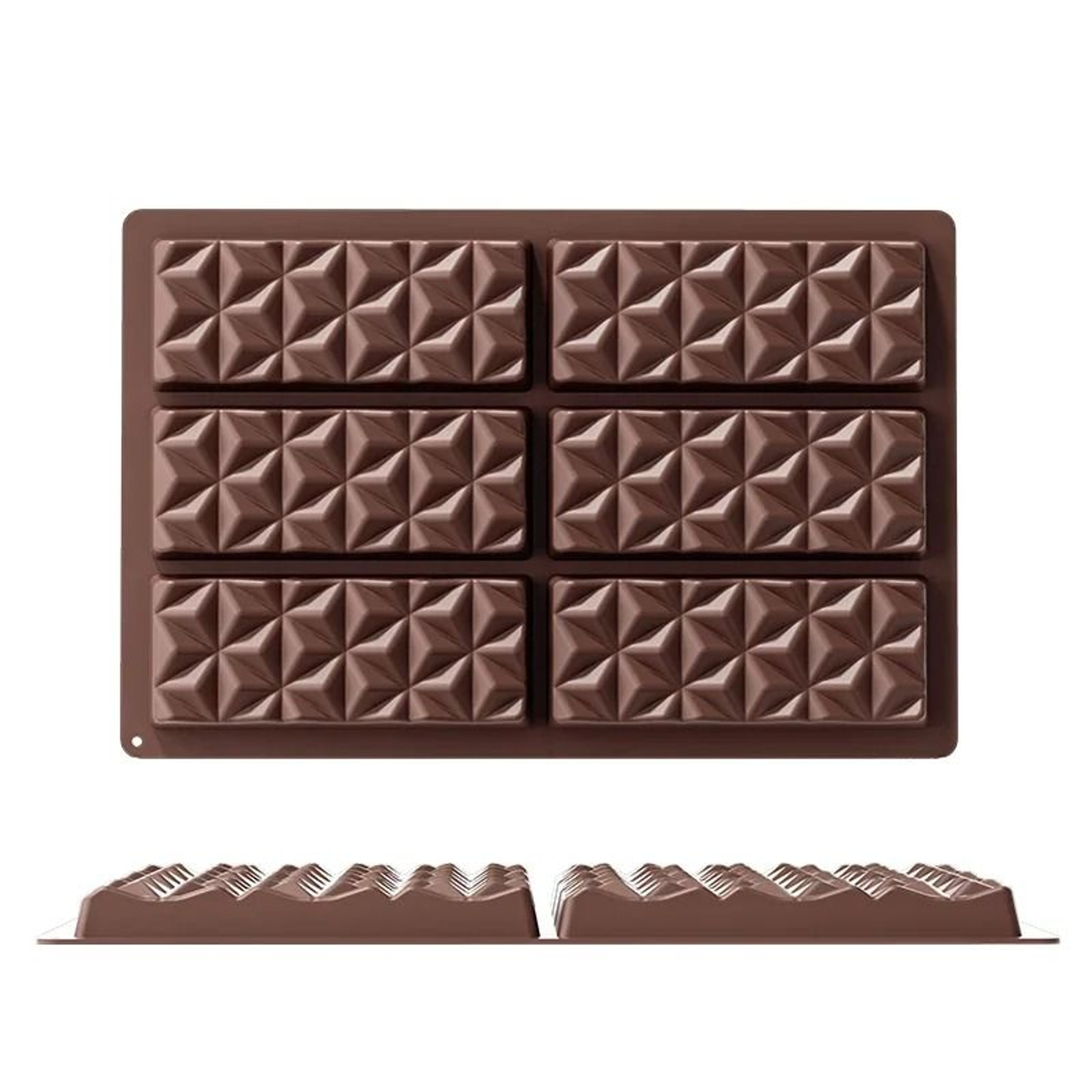Dubai Style Silicone Chocolate Bar Mold For Filled Pistachio Bars 5