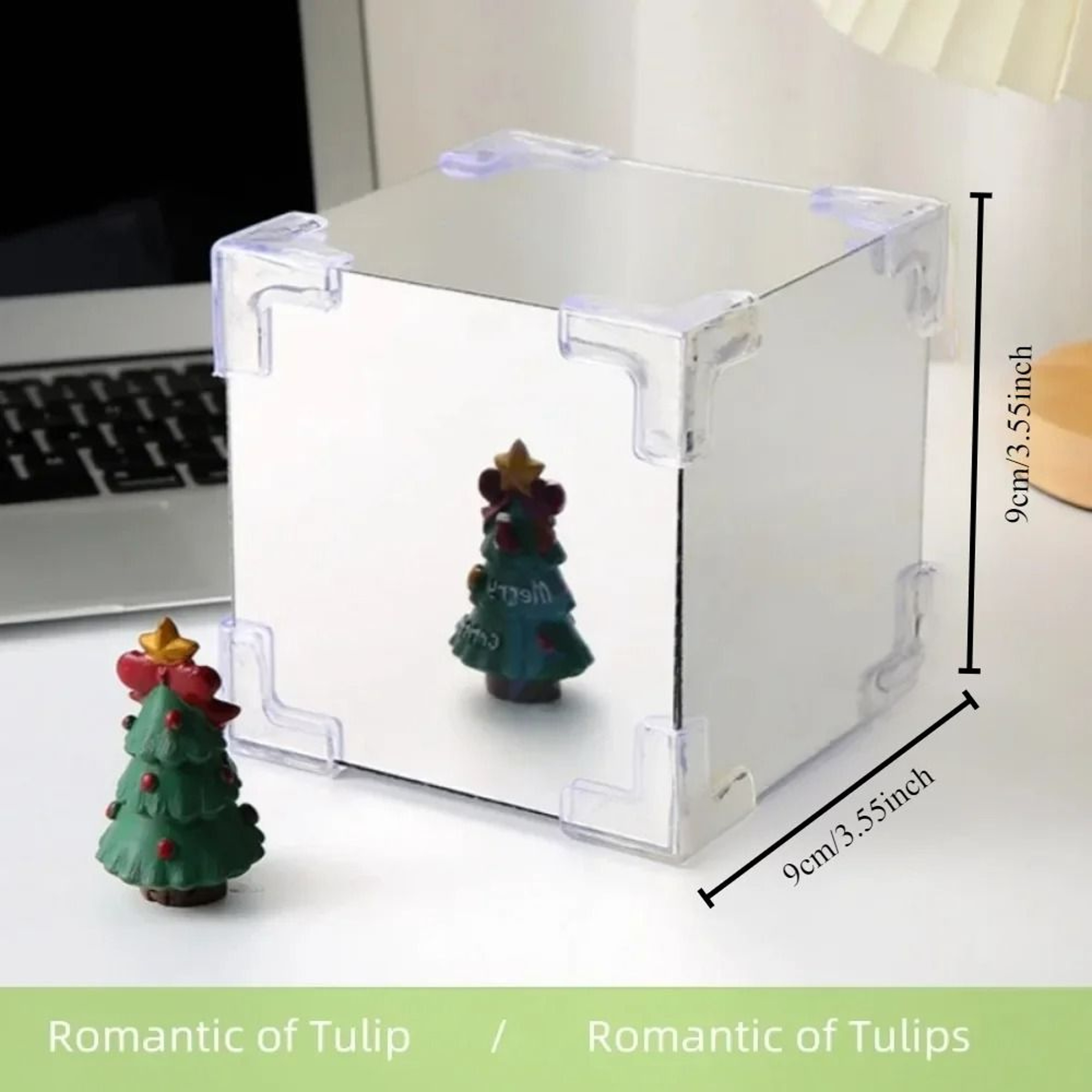 DIY Tulip Mirror Cube Night Light Table Lamp 5