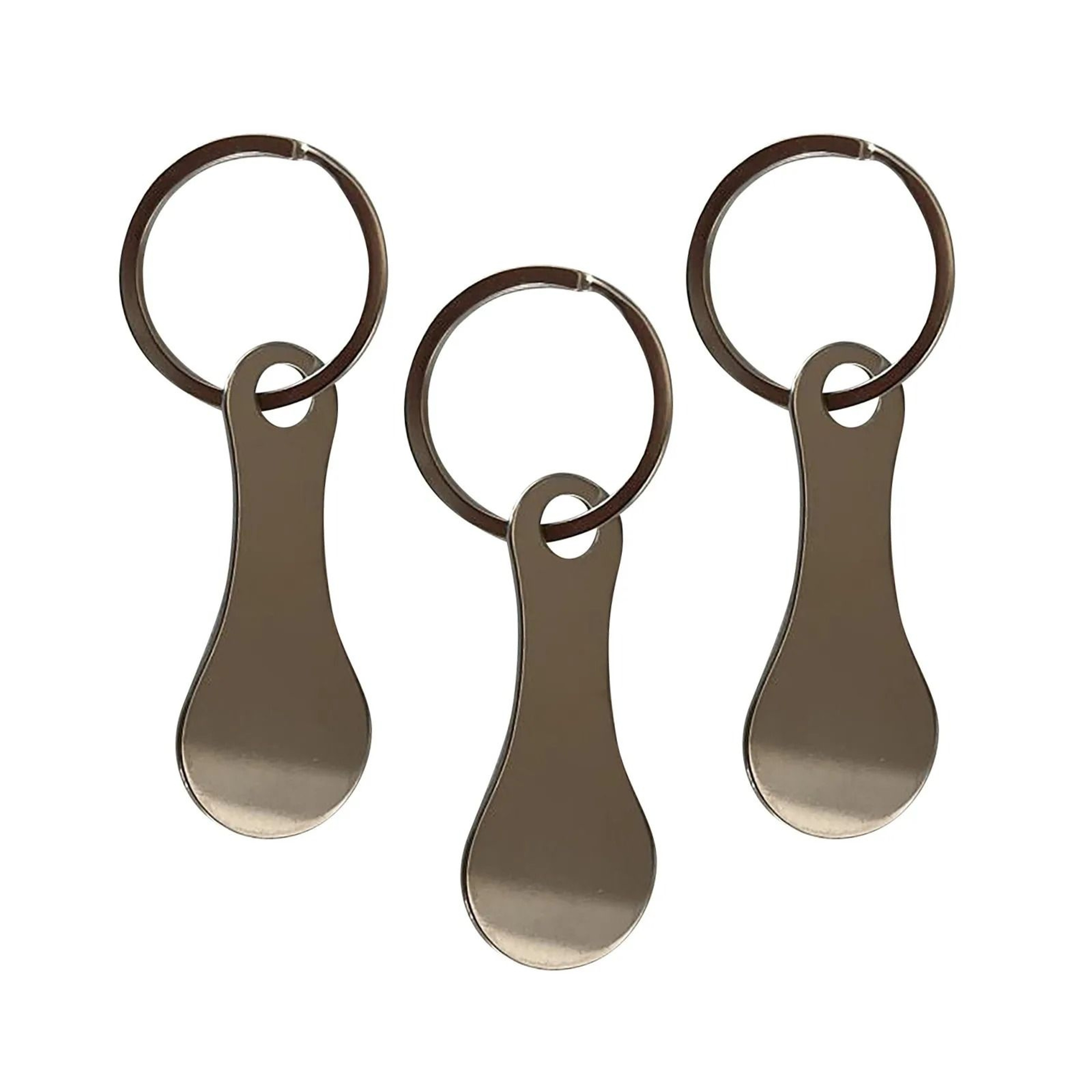 Metal Key Ring Keychain Hook With Shopping Cart Token 2