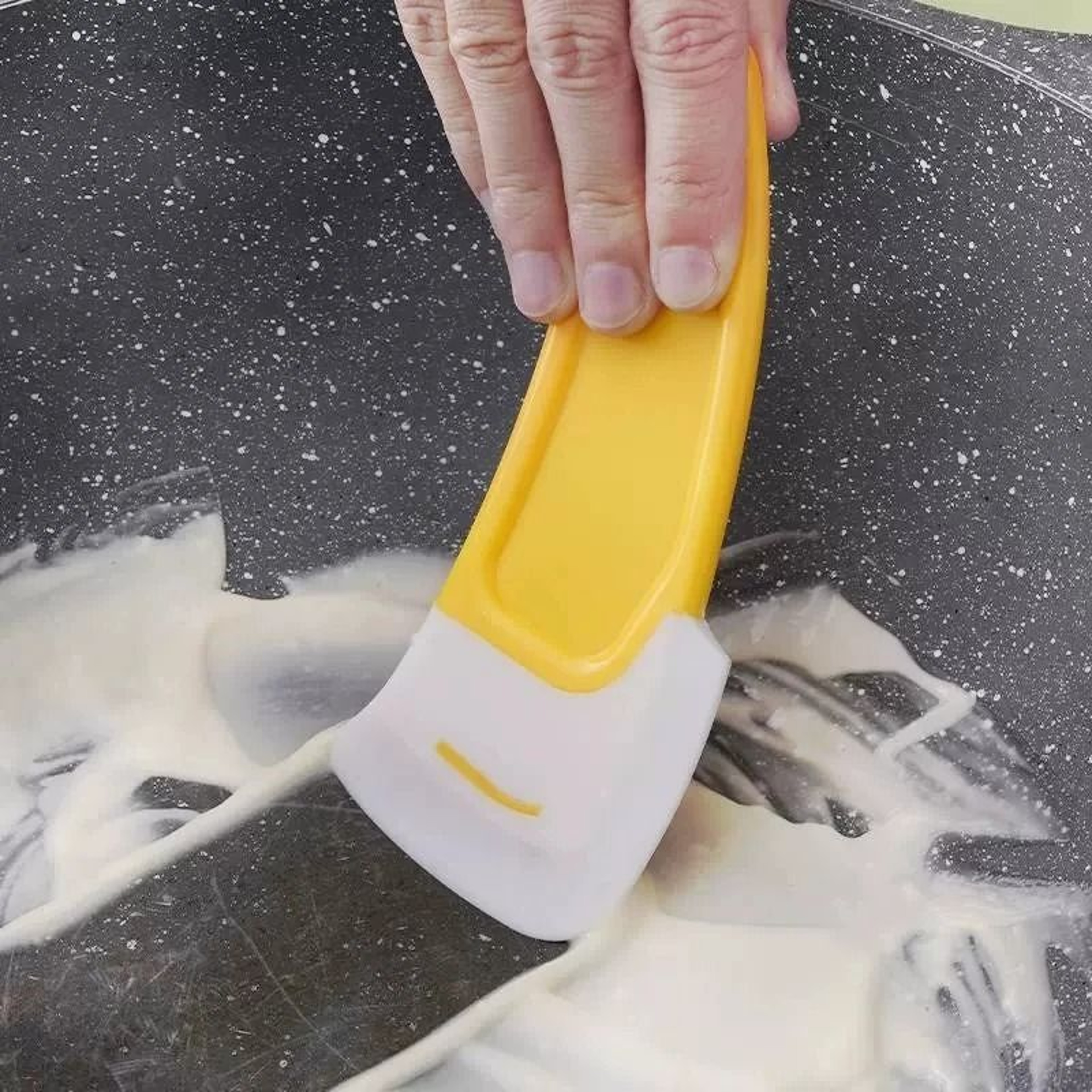 Silicone Kitchen Scraper Set For Pan Pot And Dish Cleaning 2