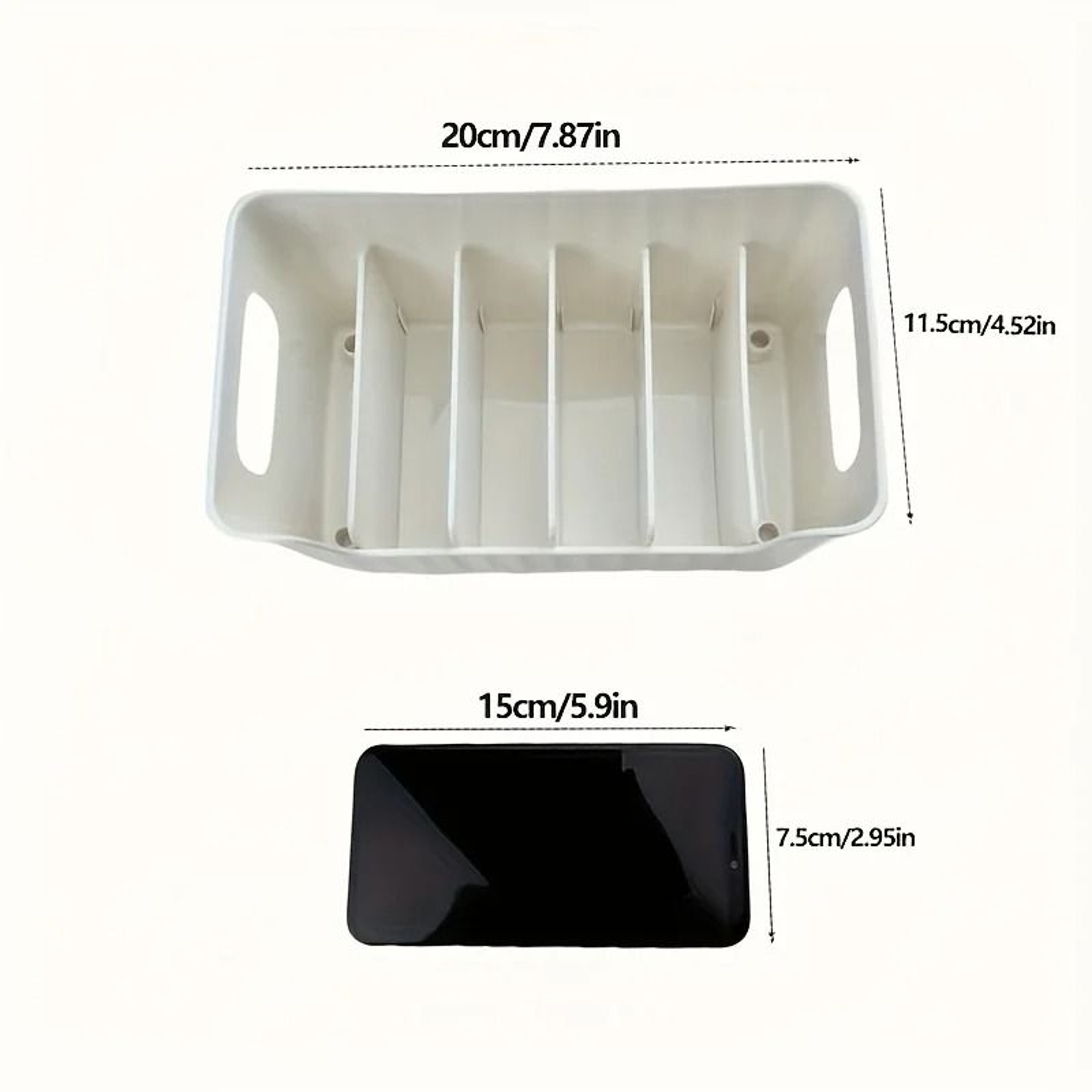 Clear Plastic Seasoning Storage Box With Adjustable Dividers Kitchen Organizer 5