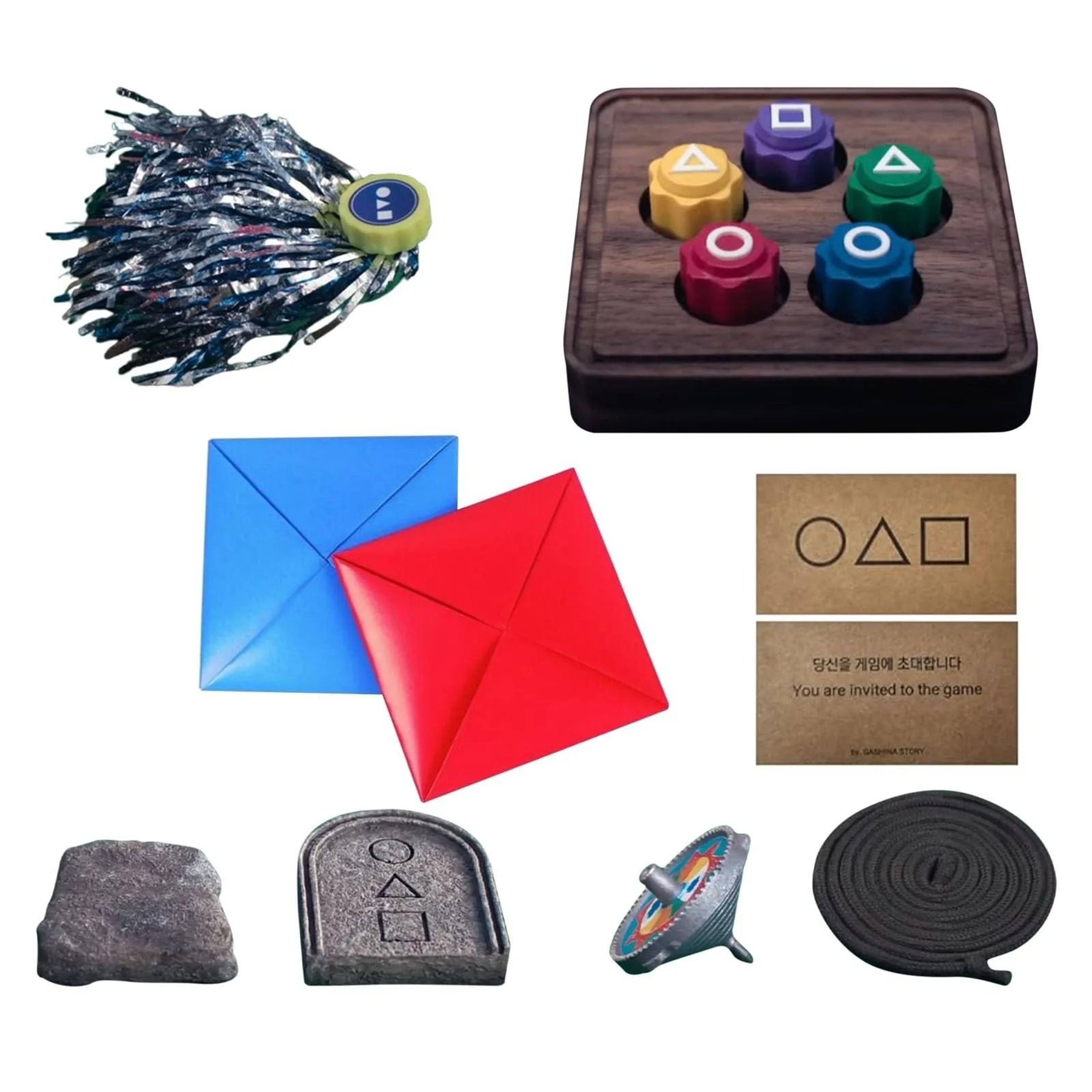 Korean Traditional Folk Game Set Family Travel Play Kit 0