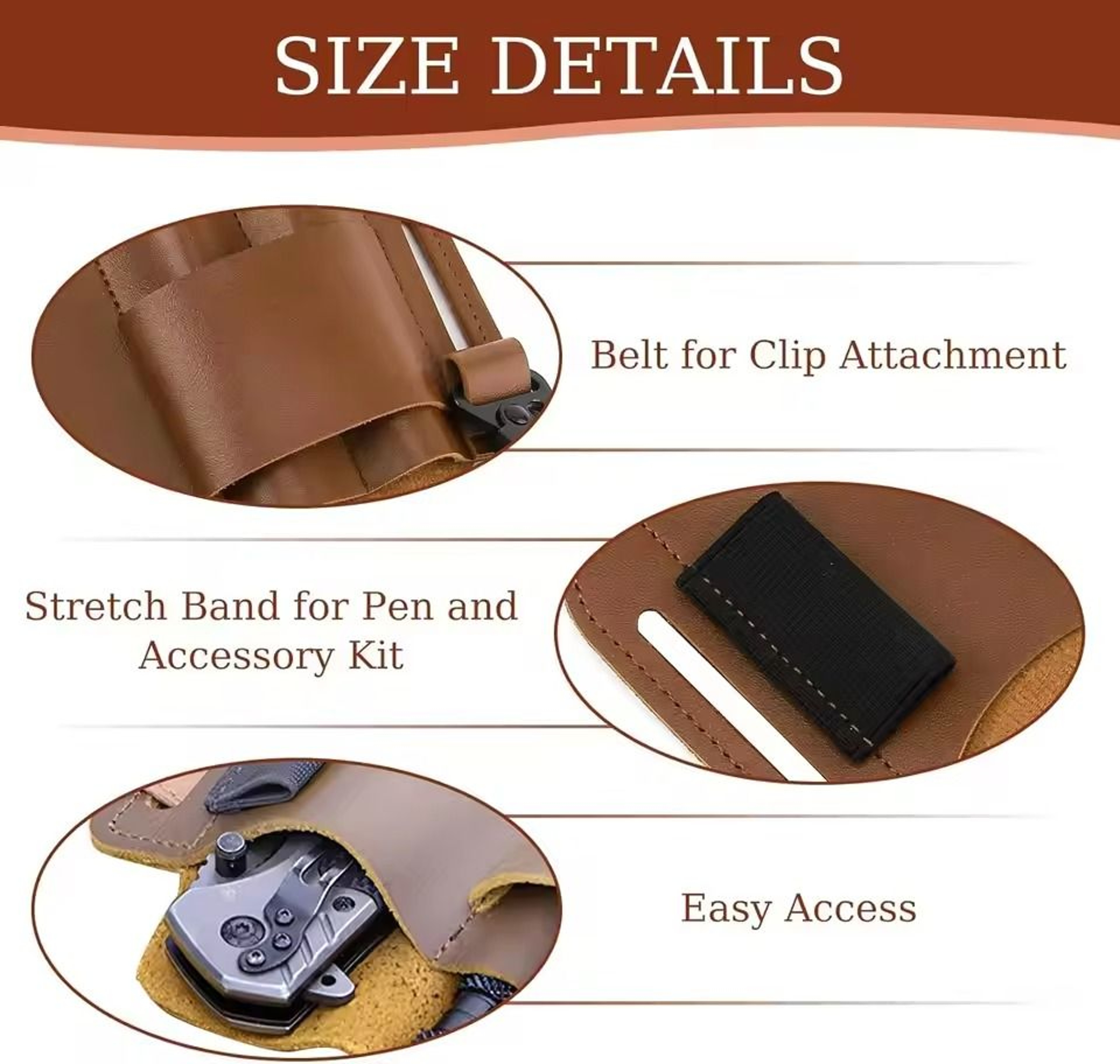 Leather Tool Belt Bag Waist Organizer For Outdoor Work 2