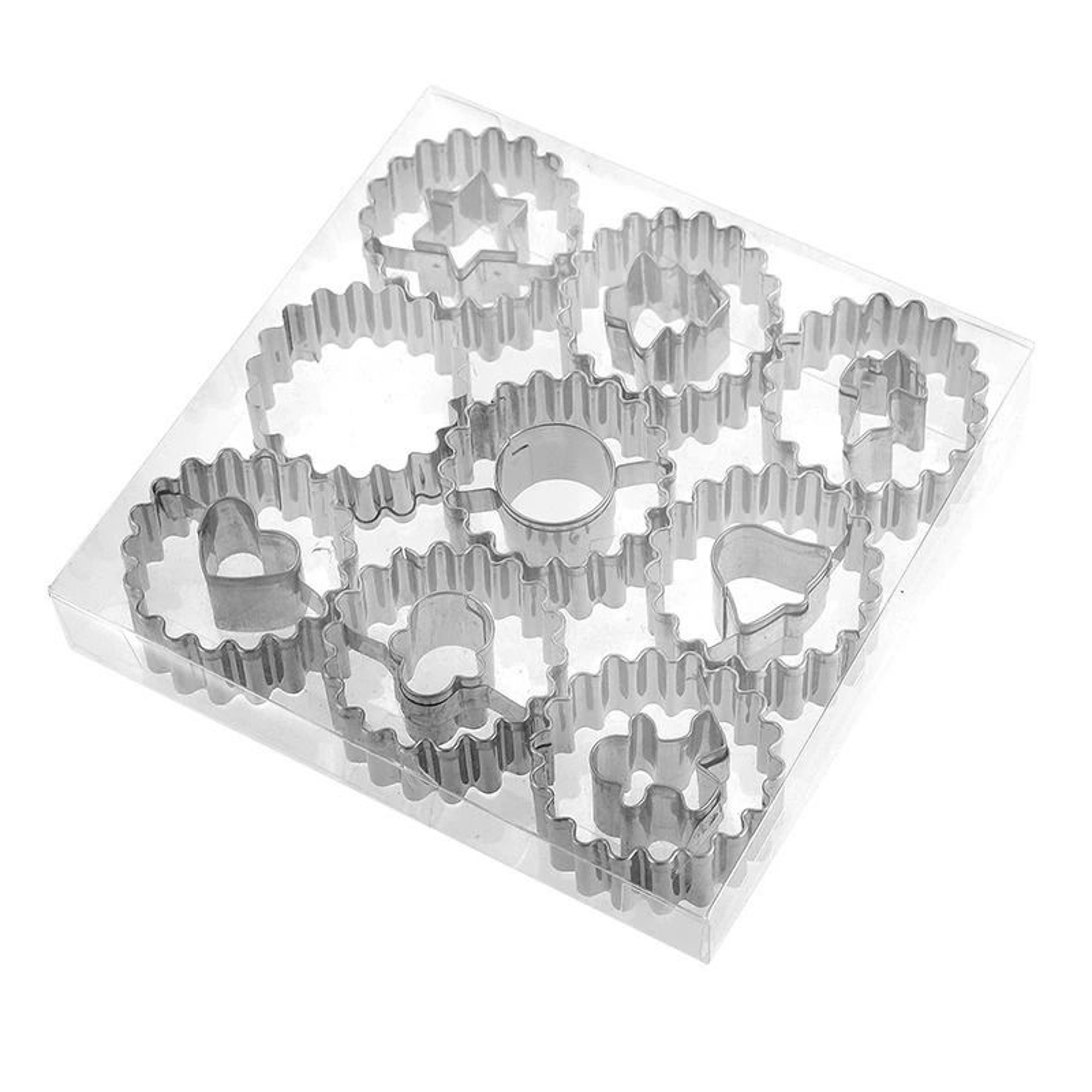 Metal Mini Christmas Cookie Cutter Set For Baking And Decorating 6