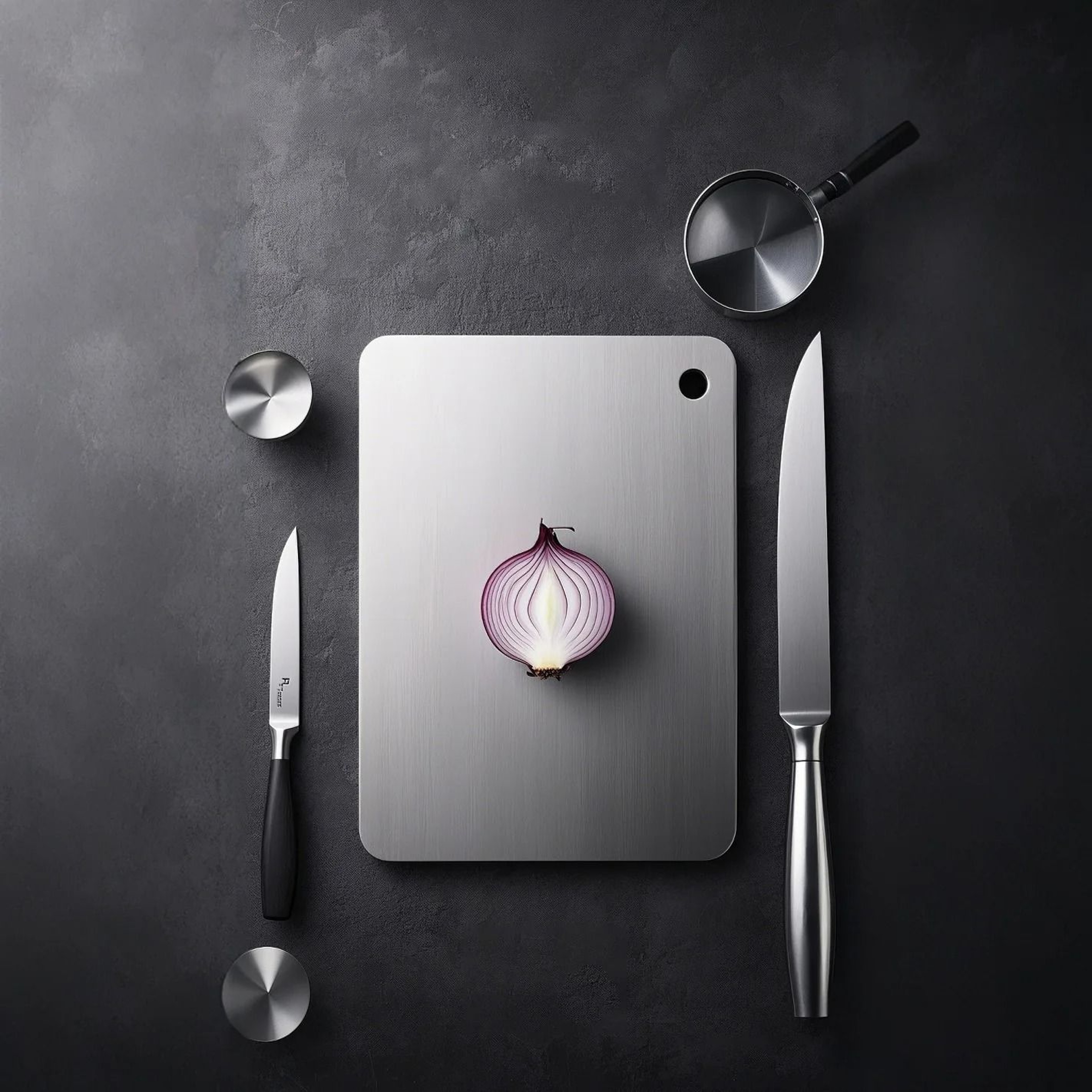 316 Stainless Steel Double Sided Cutting Board Thickened Kitchen Panel 5