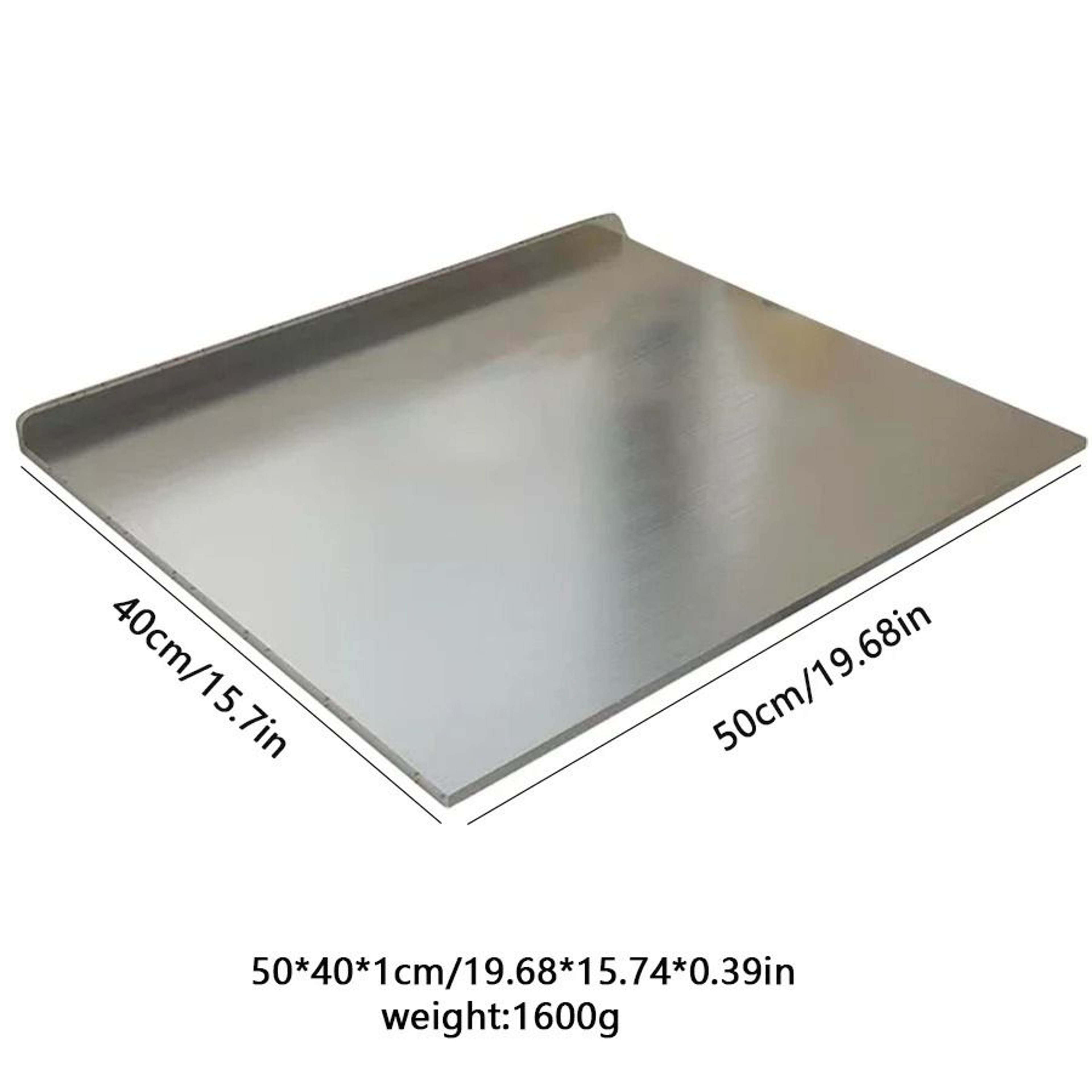 Stainless Steel Folding Chopping Board Double Sided L Shaped Kitchen Prep Board 6