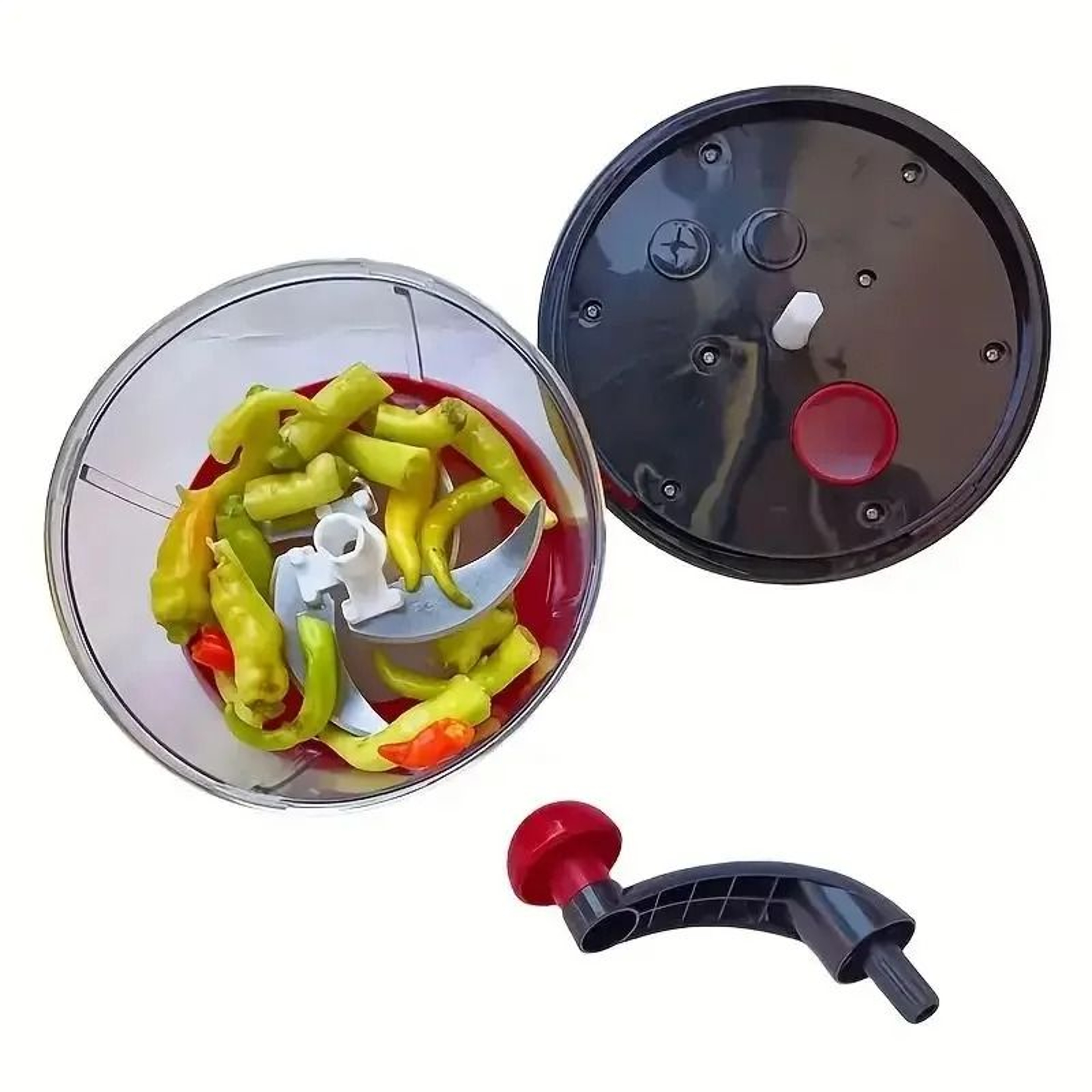 Manual Garlic Chopper Vegetable Cutter Multifunctional Food Processor Meat Grinder 4