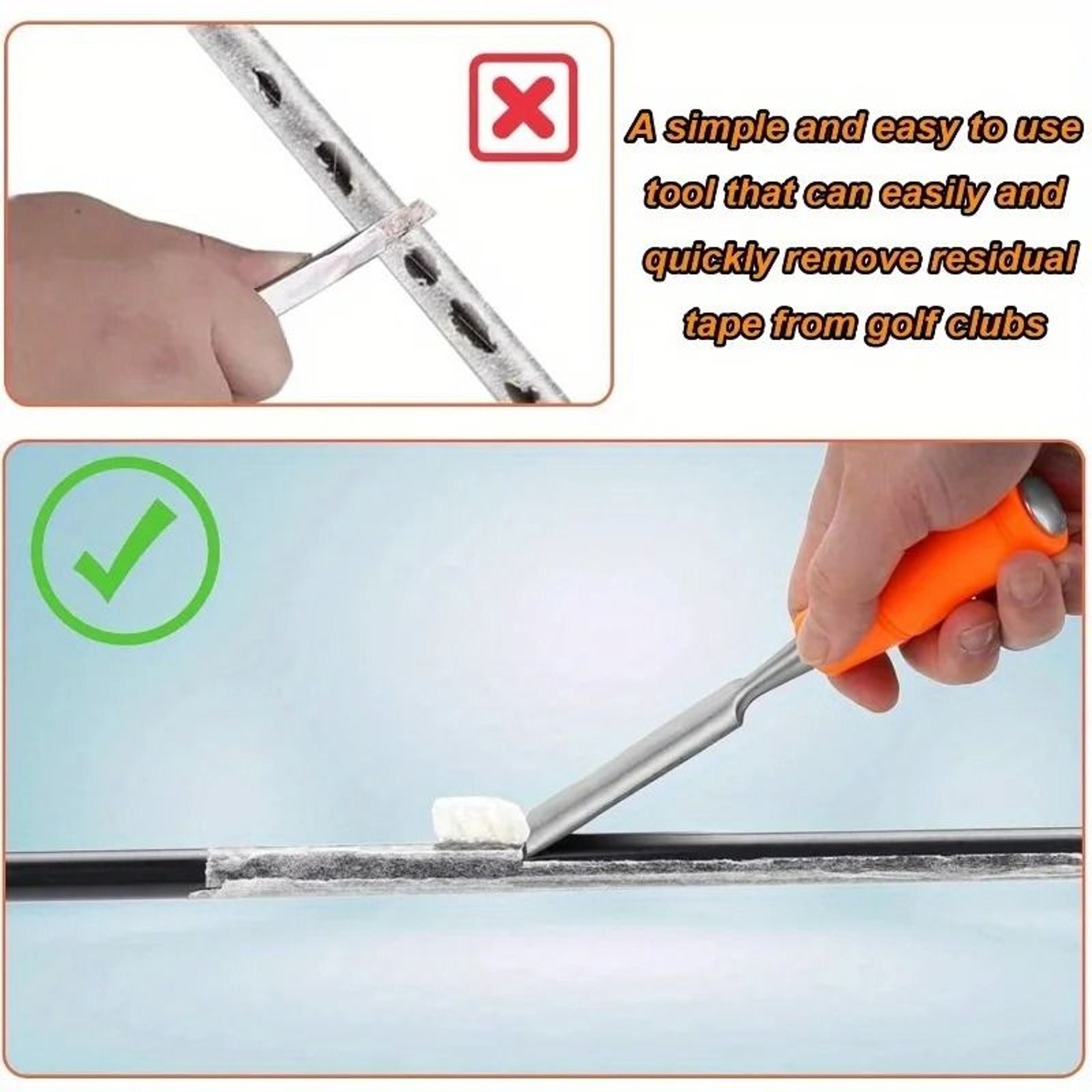 Golf Grip Tape Removal Tool For Club Regripping 3