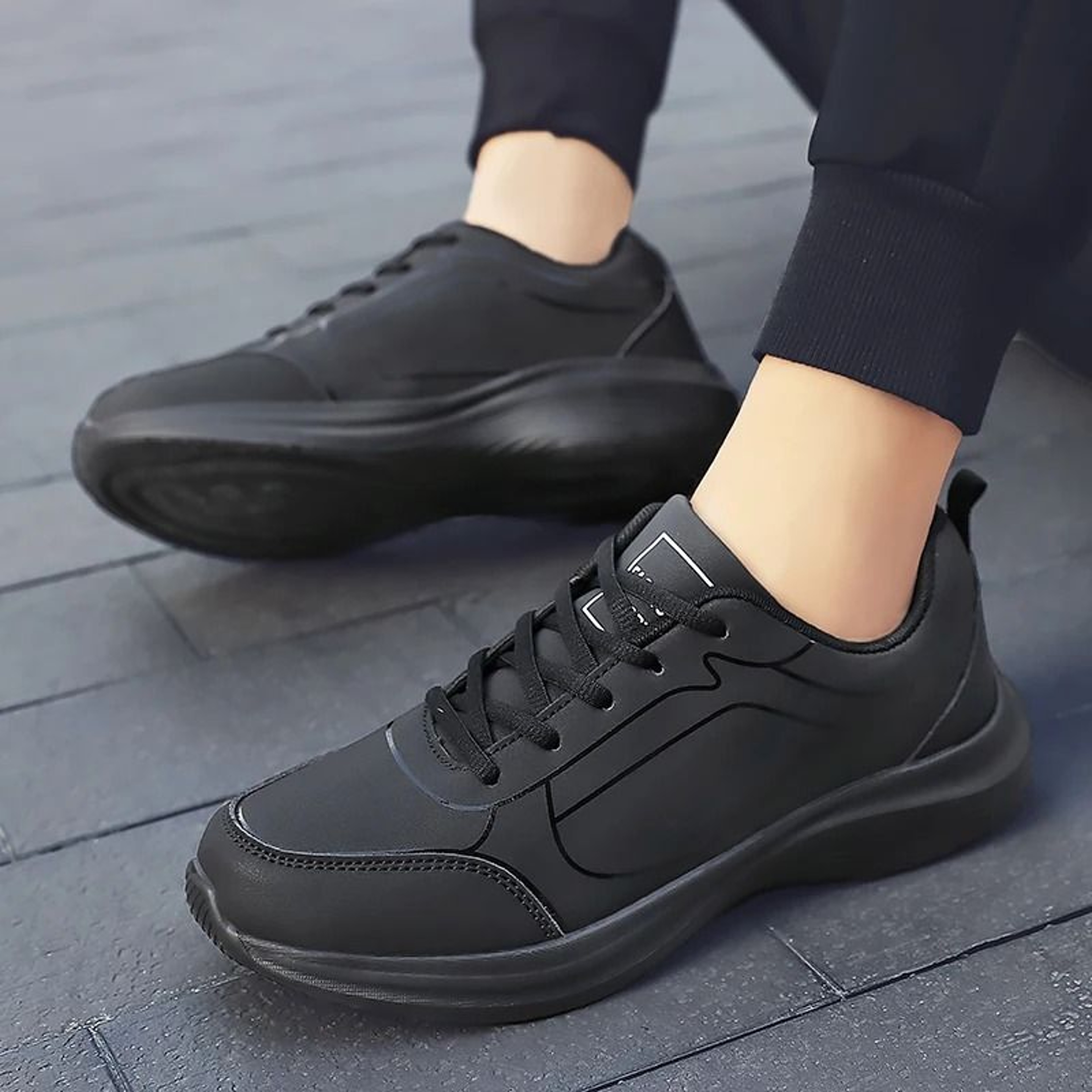 Men Winter Running Shoes Lightweight Anti Slip Walking Sneakers 5