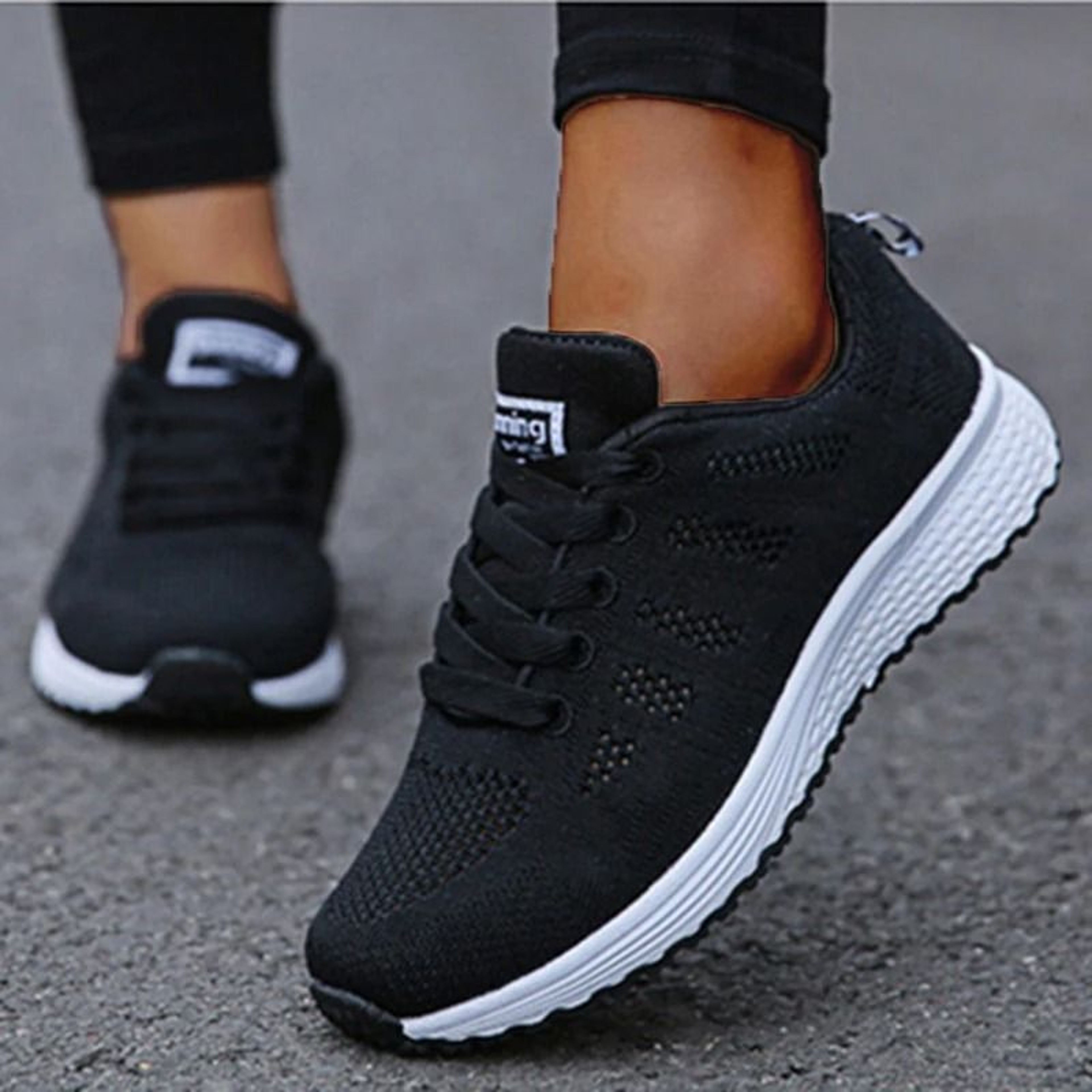 Women Platform Lace Up Casual Sneakers For Everyday Wear 1