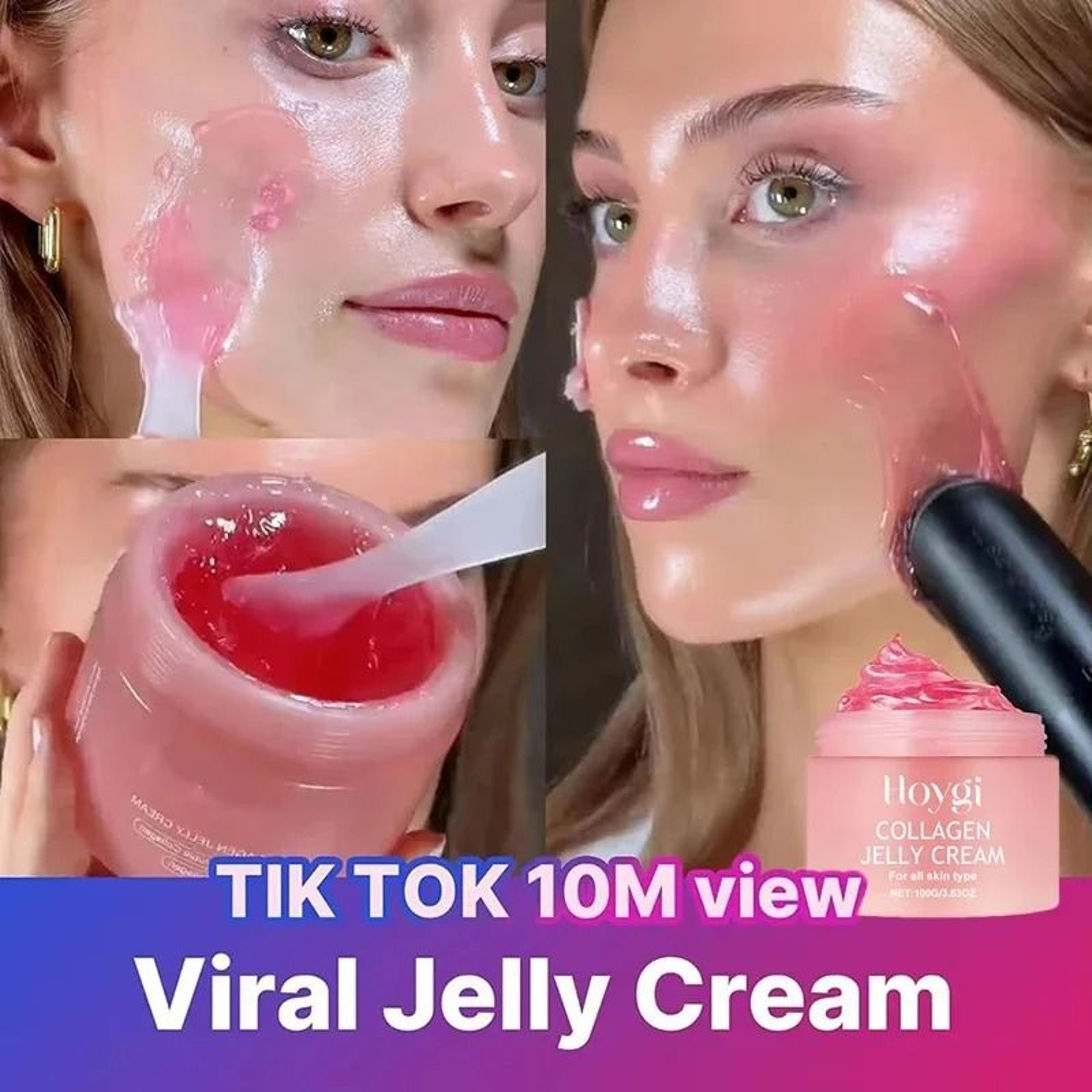 100g Jelly Face Cream Collagen Moisturizing Korean Skin Care 0