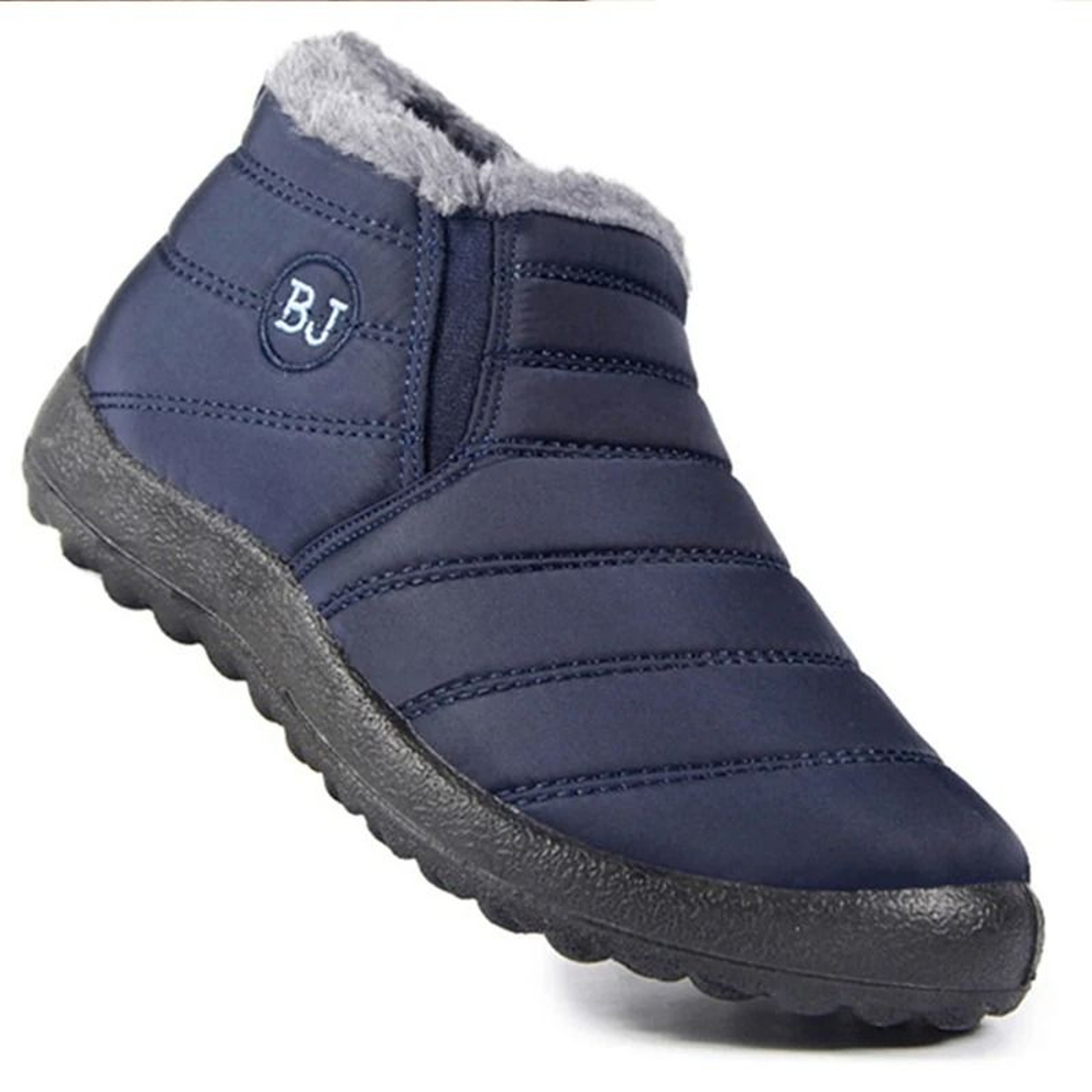 Men Winter Fur Lined Casual Sneakers Lightweight Warm Shoes 3