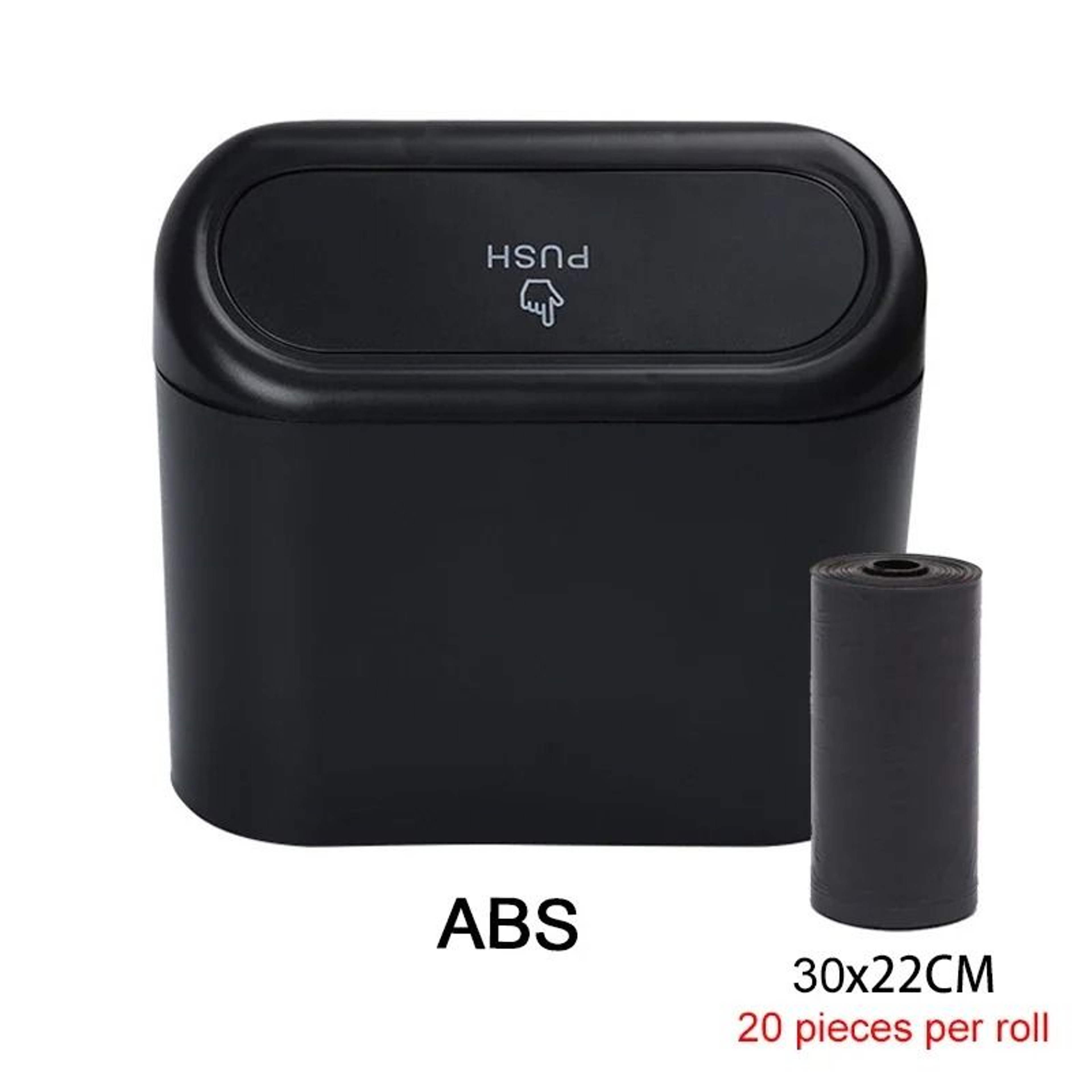 Leak Proof Mini Car Trash Can With Lid And Garbage Bags 7