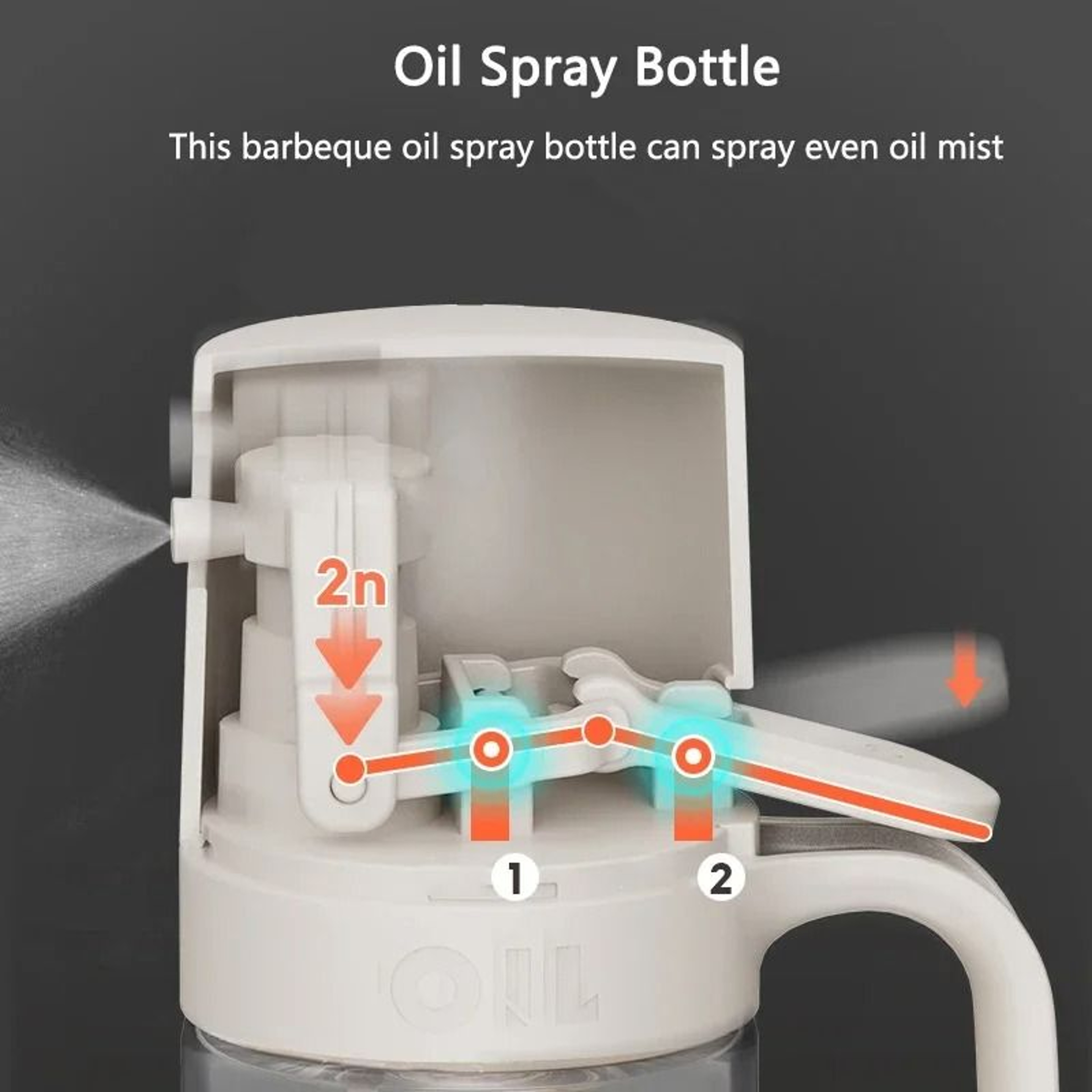 Glass Oil Spray Bottle For Cooking And Air Fryer 250ml 1