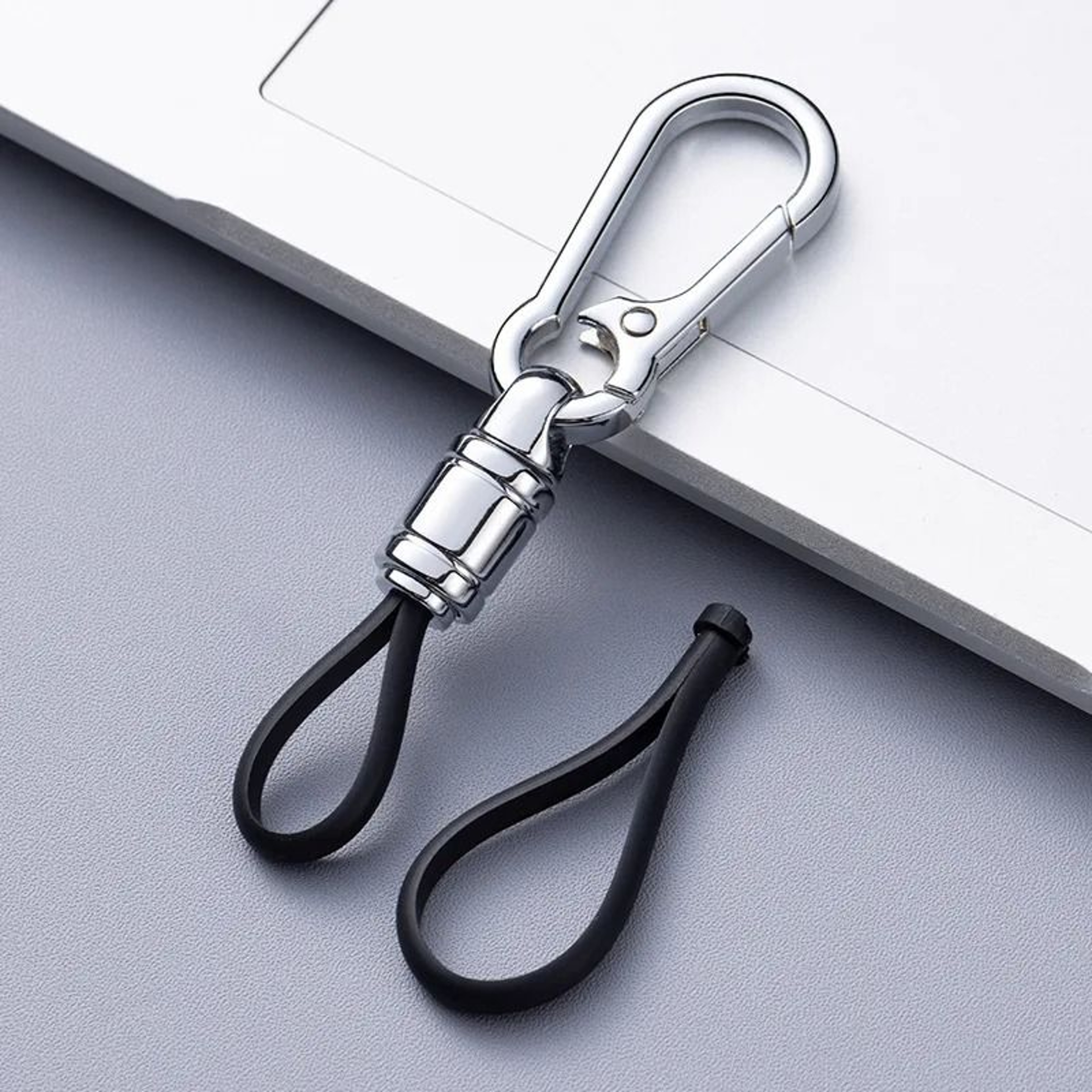 Metal Car Key Chain Pendant With Waist Hanging Buckle 8