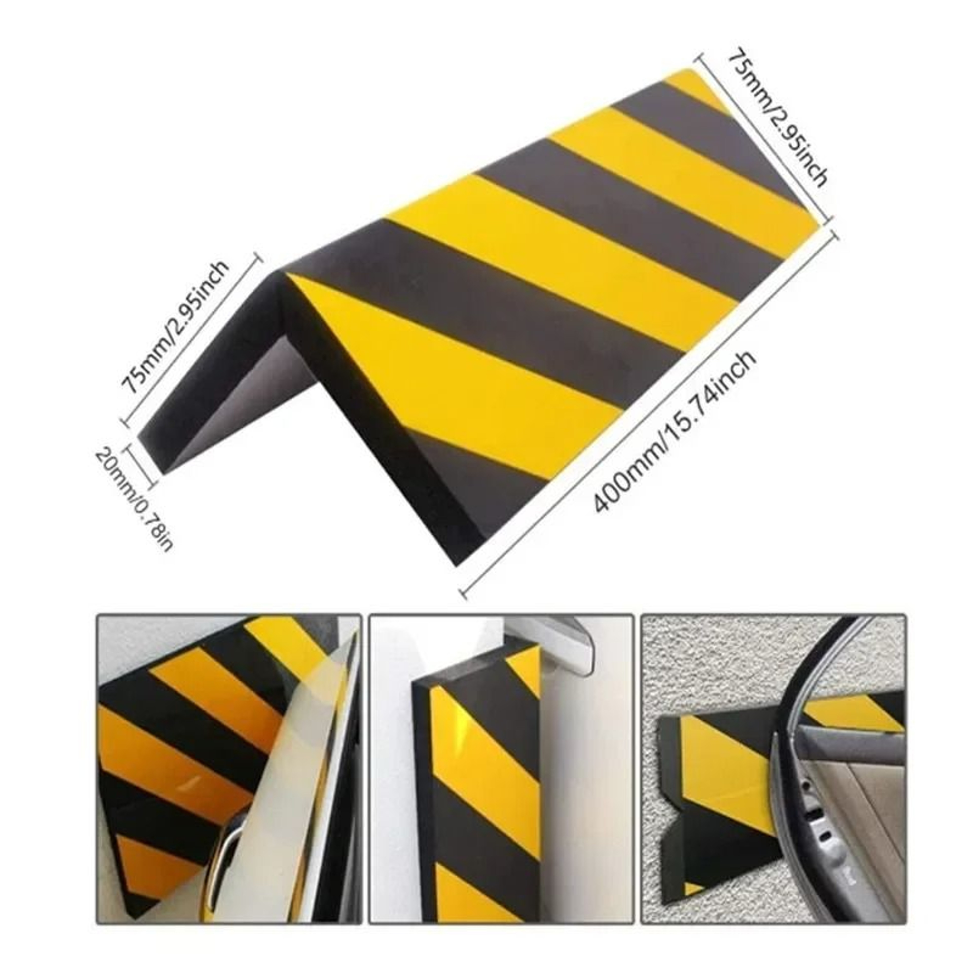 Garage Wall Foam Corner Protector Pads Anti Collision Bumper Guards For Parking Spaces 3
