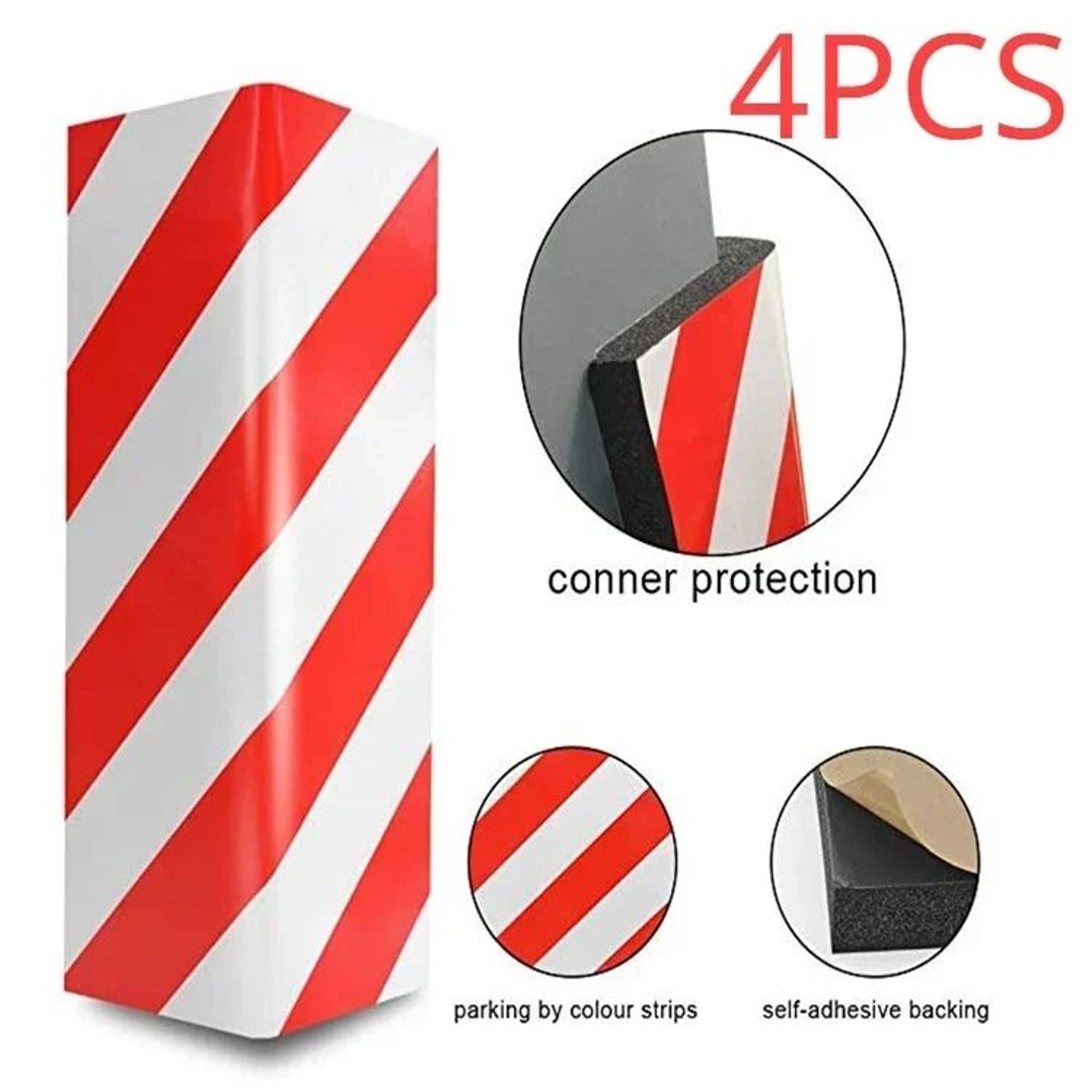 Garage Wall Foam Corner Protector Pads Anti Collision Bumper Guards For Parking Spaces 10