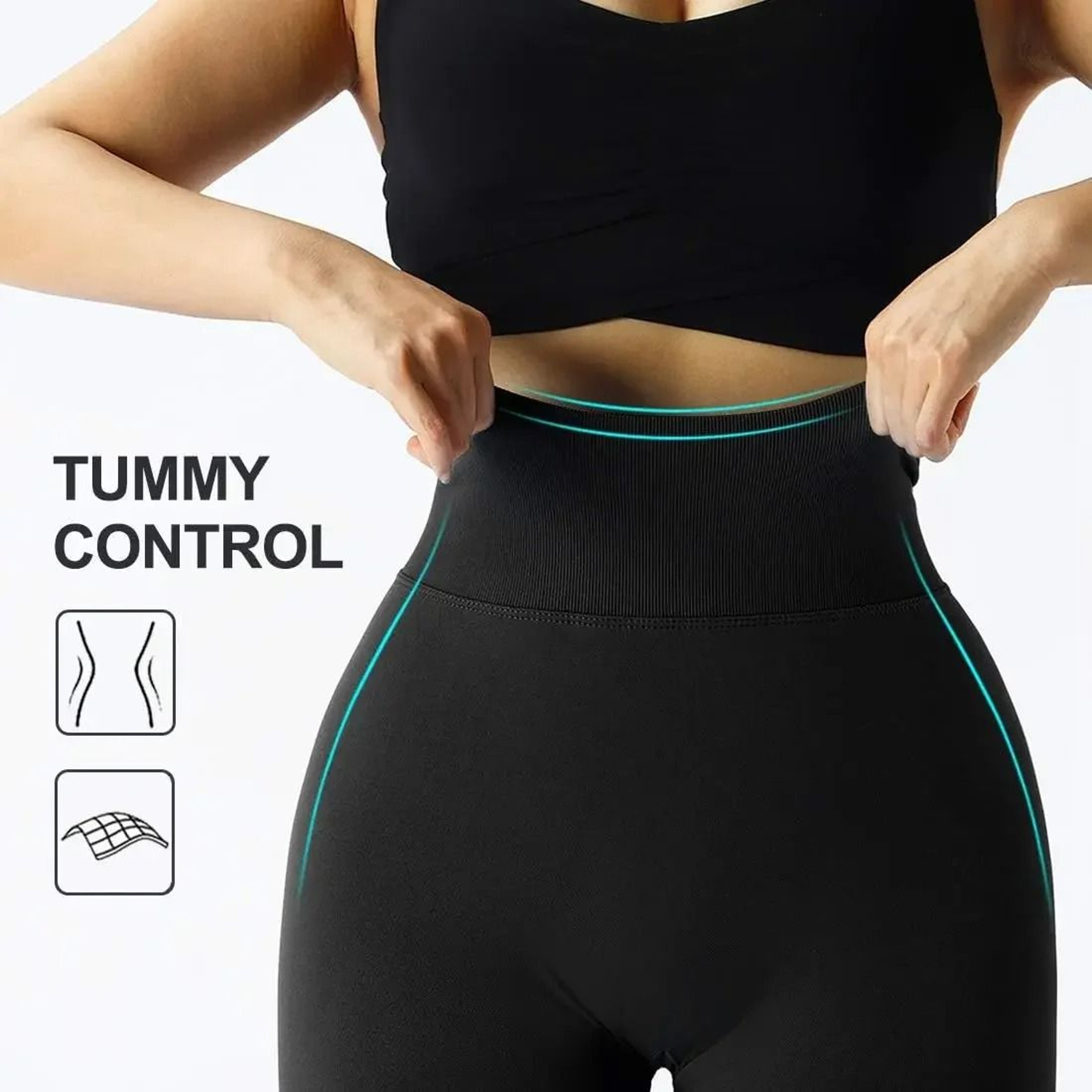 Womens High Waist Seamless Fitness Yoga Pants 4