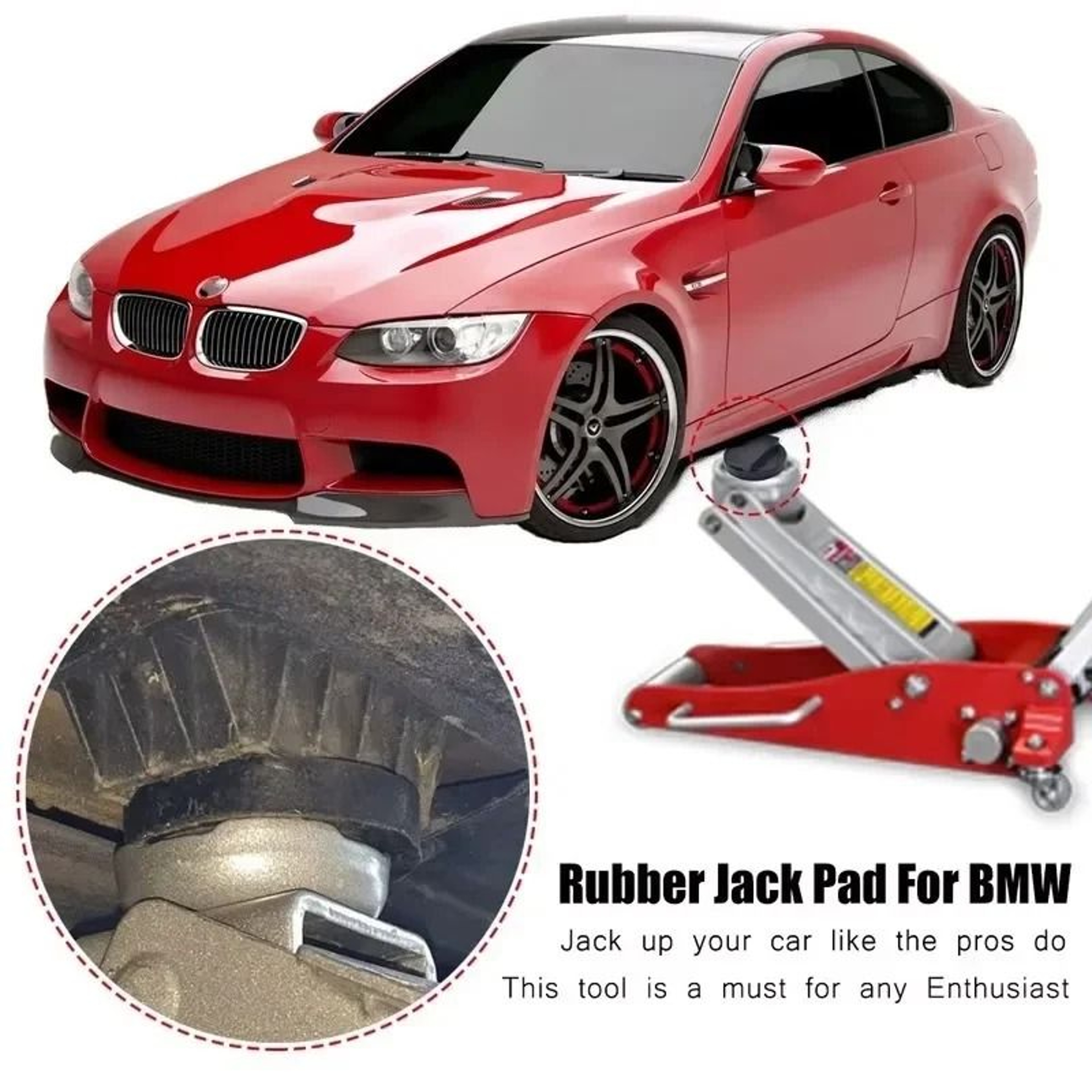 Rubber Jack Lift Adapter Pads For BMW Jack Points 2