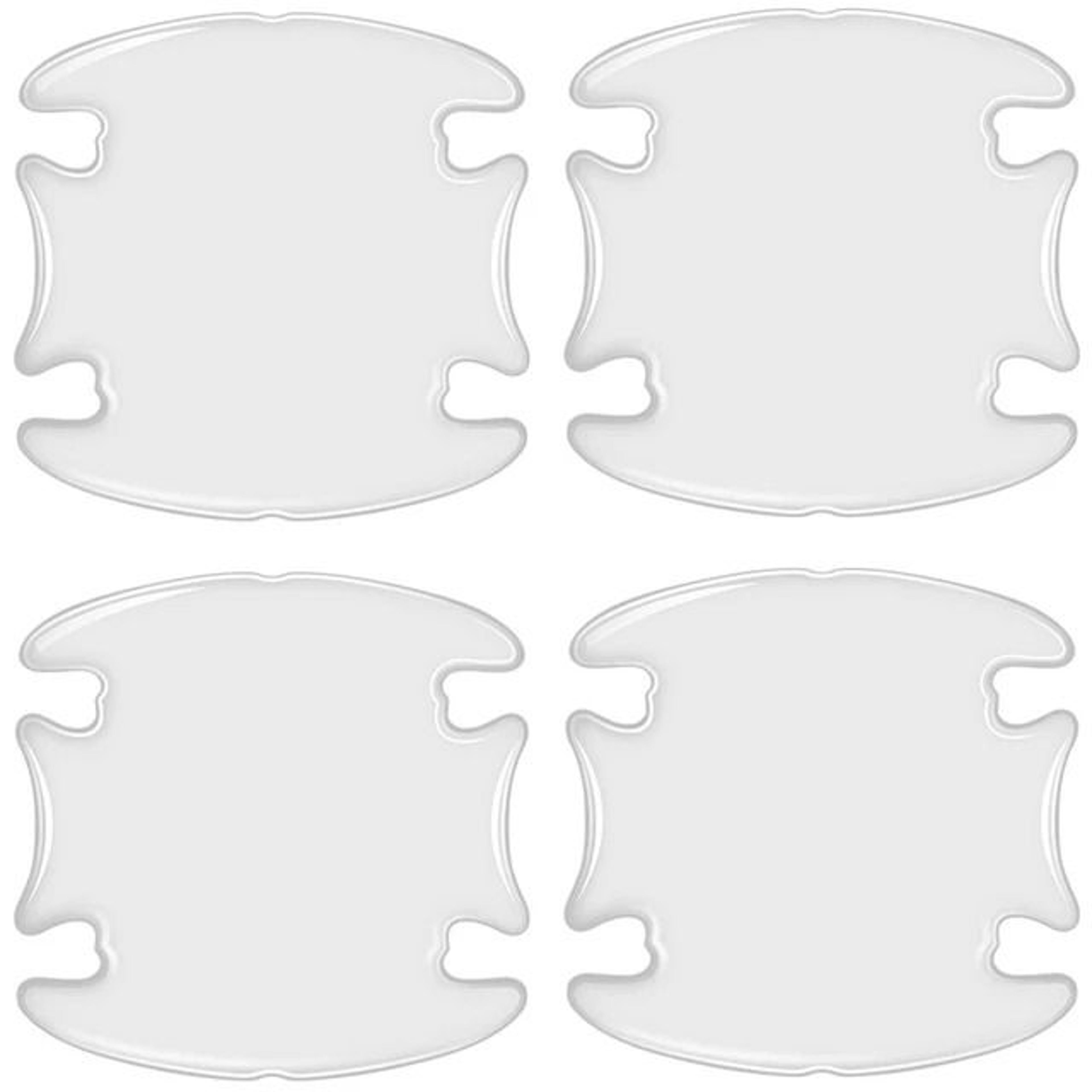 Car Door Handle Bowl Scratch Protection Stickers Carbon Fiber Style 8
