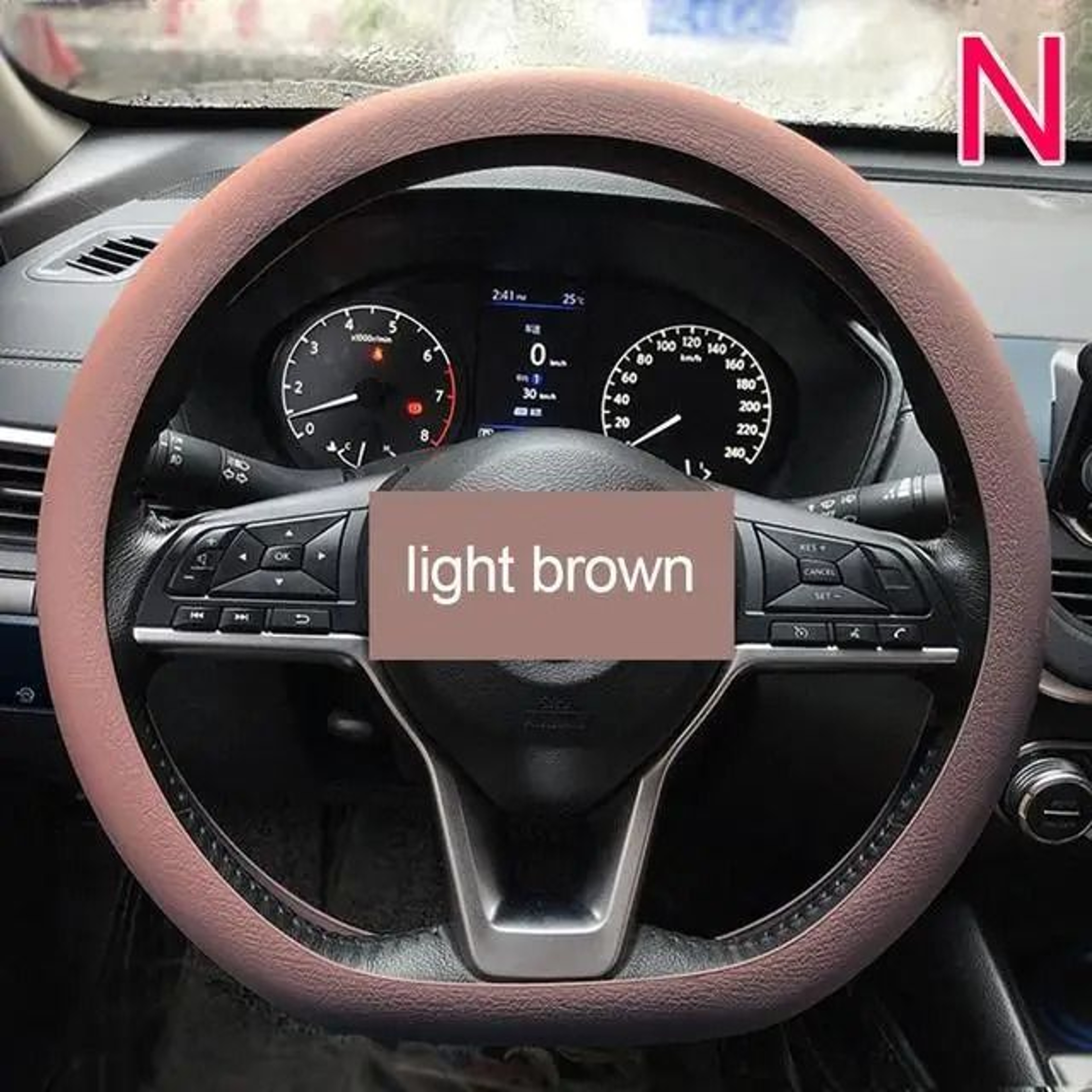 Universal Silicone Steering Wheel Cover With Soft Grip Texture 19