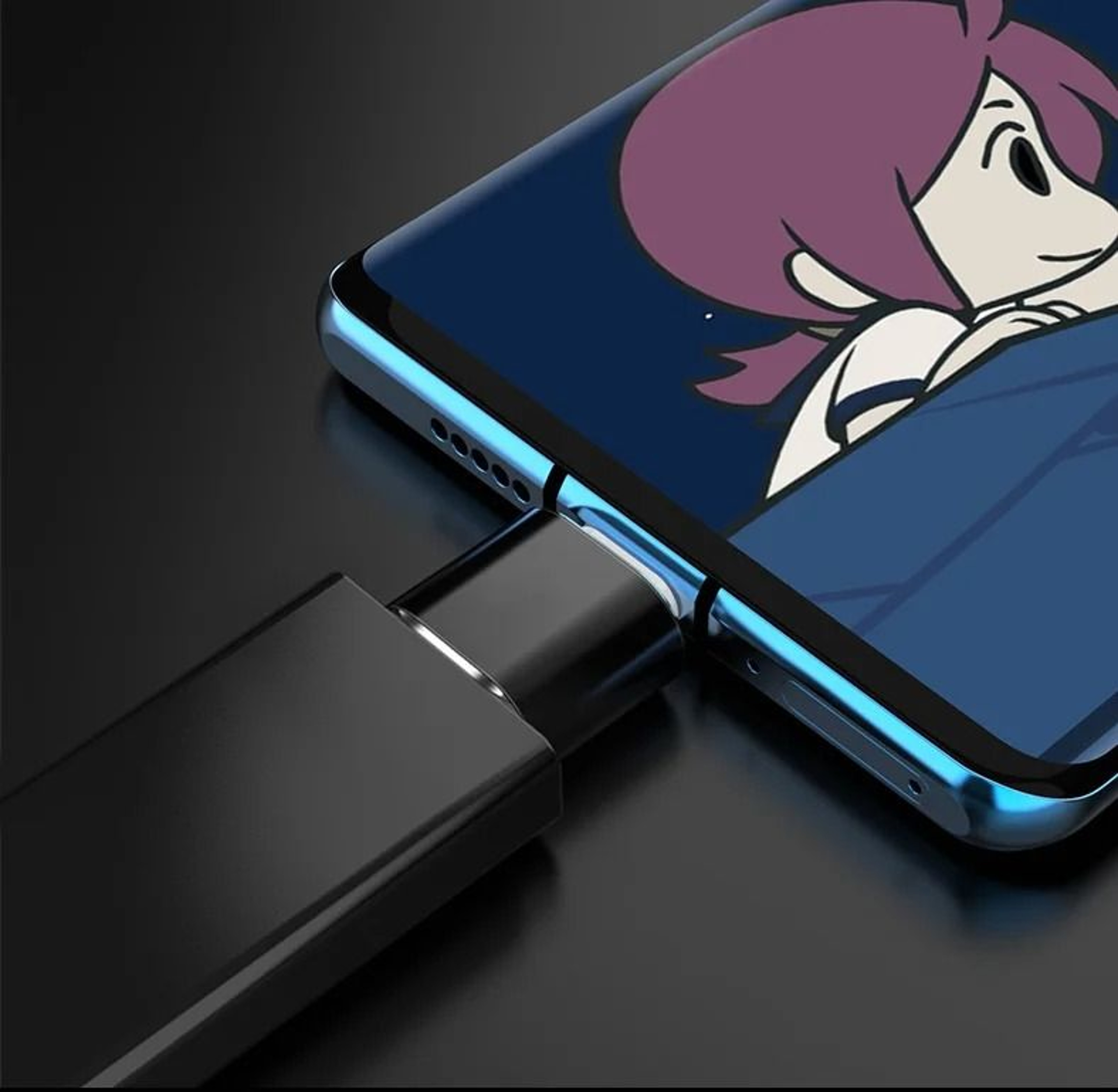 Type C To USB A Mini Charging Adapter For Car Use 3