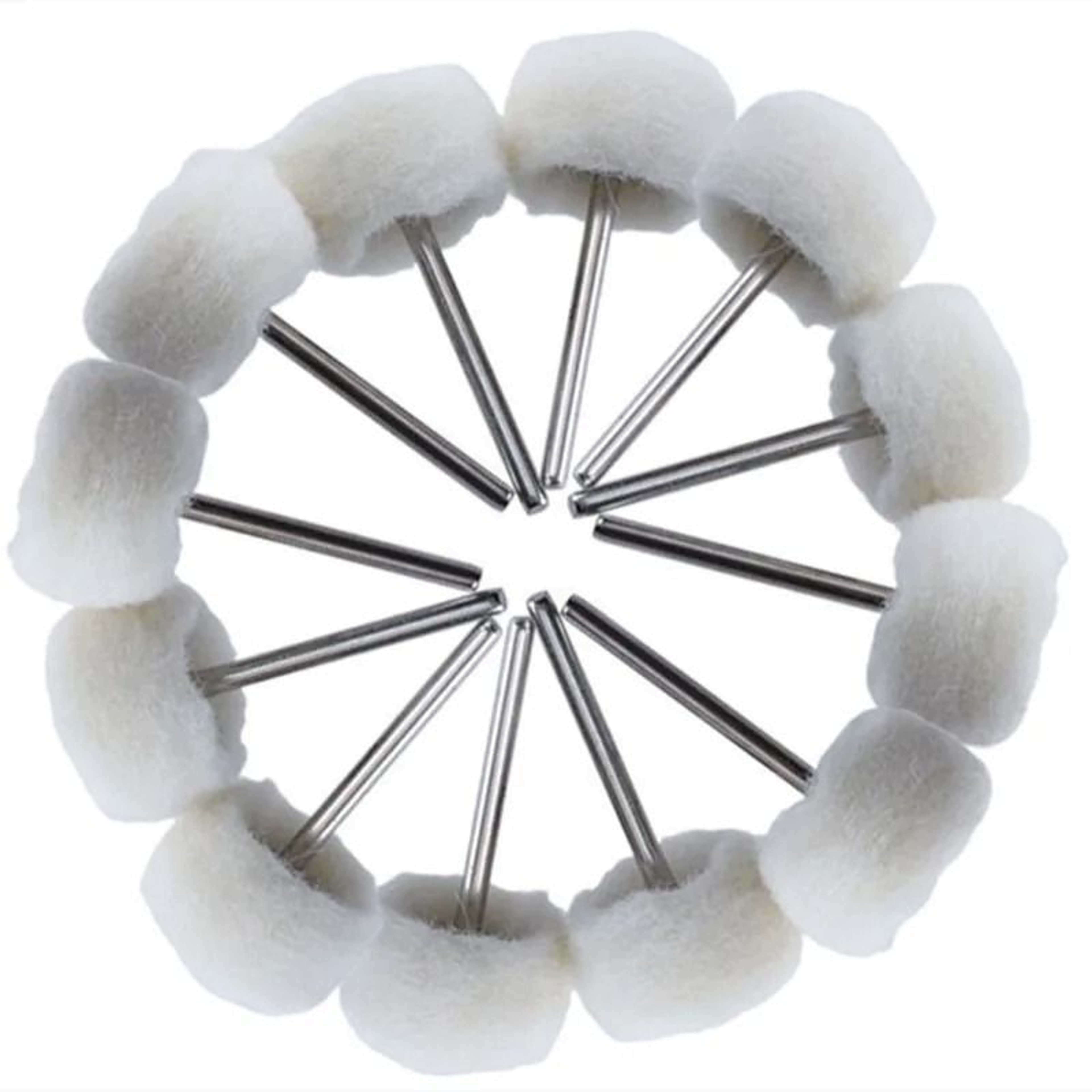 Mini Felt Polishing Wheel Set For Rotary Tools 10 Pieces 2