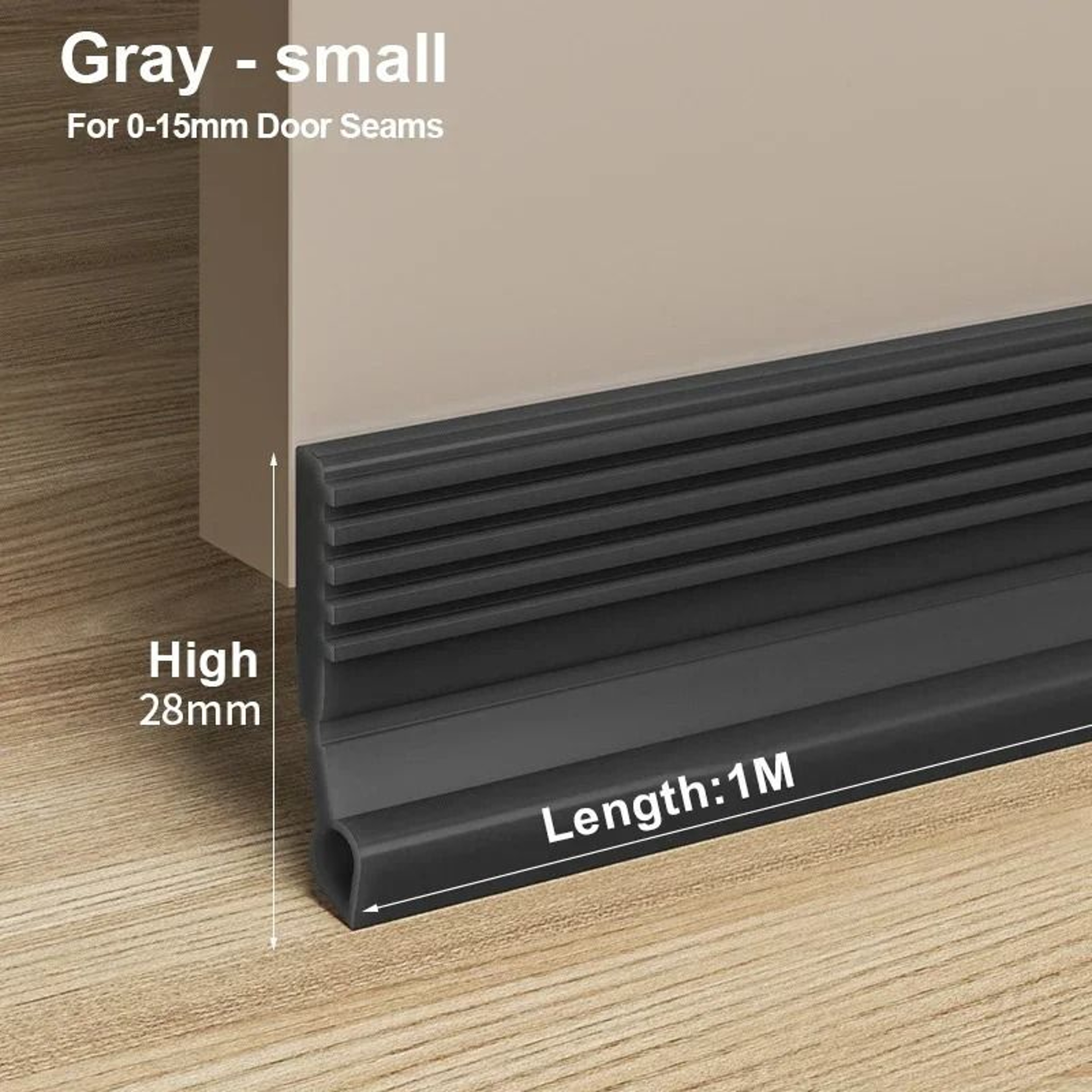 Door Bottom Sealing Strip Windproof Dust Stopper Noise Reducer 11