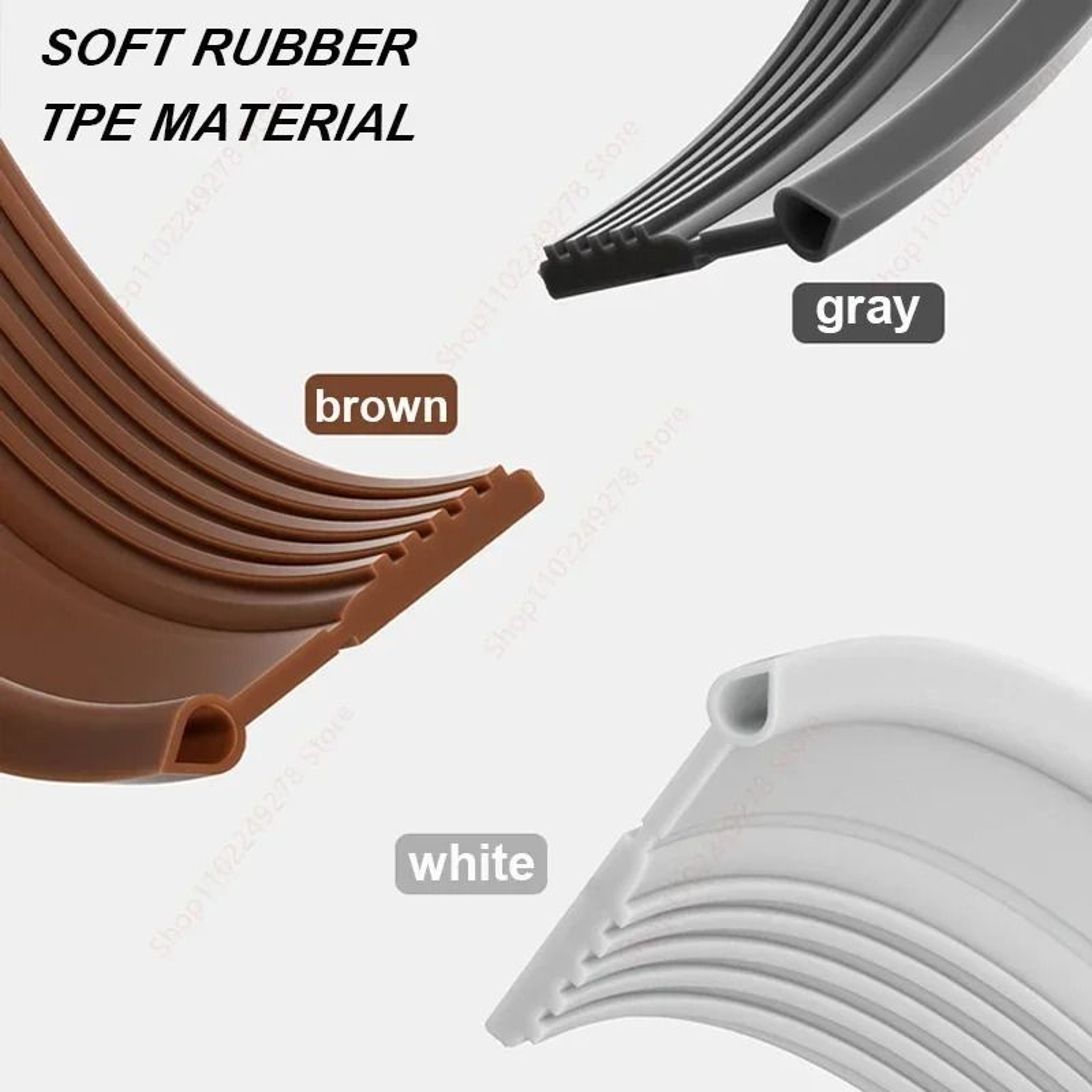 Door Bottom Sealing Strip Windproof Dust Stopper Noise Reducer 4