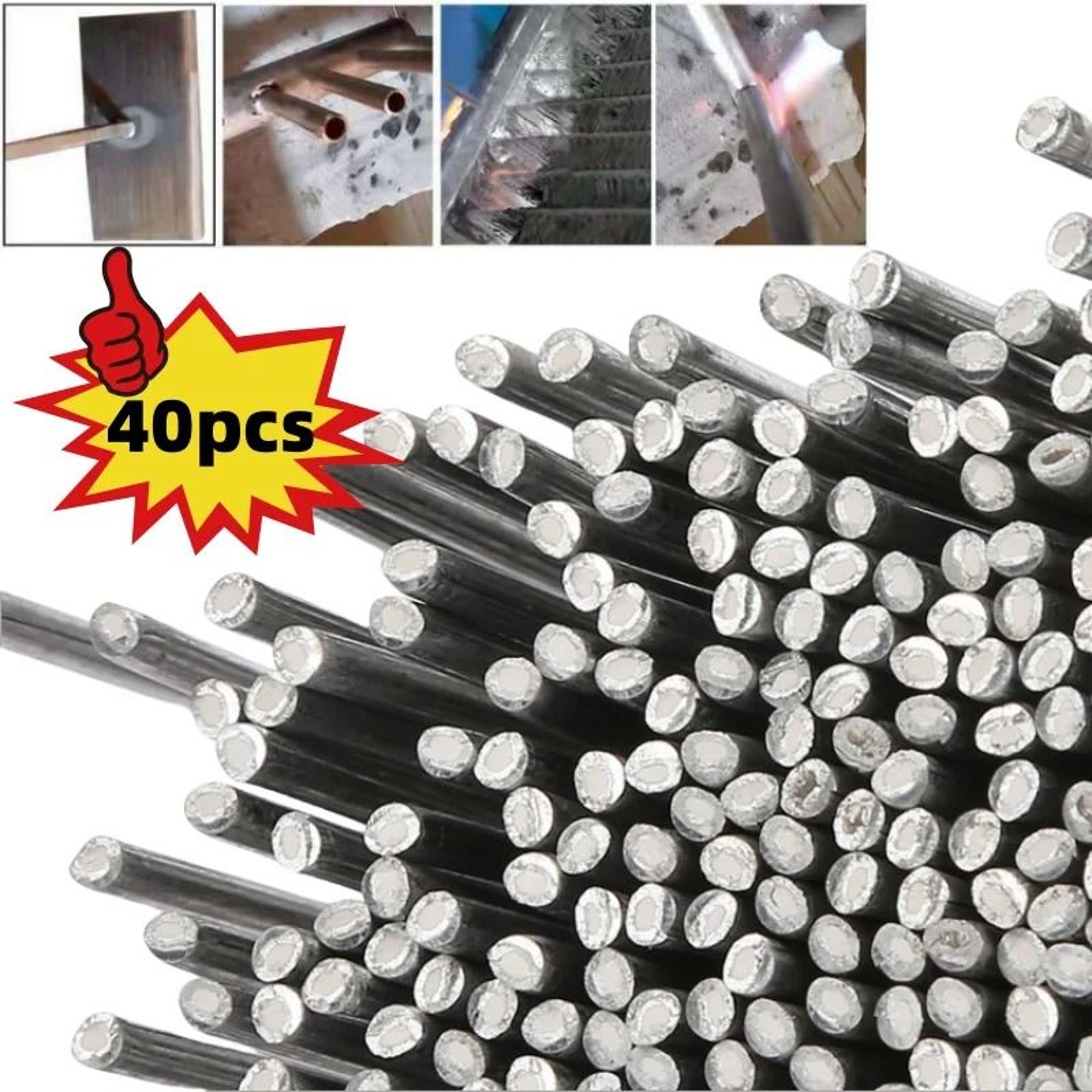 Low Temperature Aluminum Welding Rods Flux Core Soldering Wire Set 0