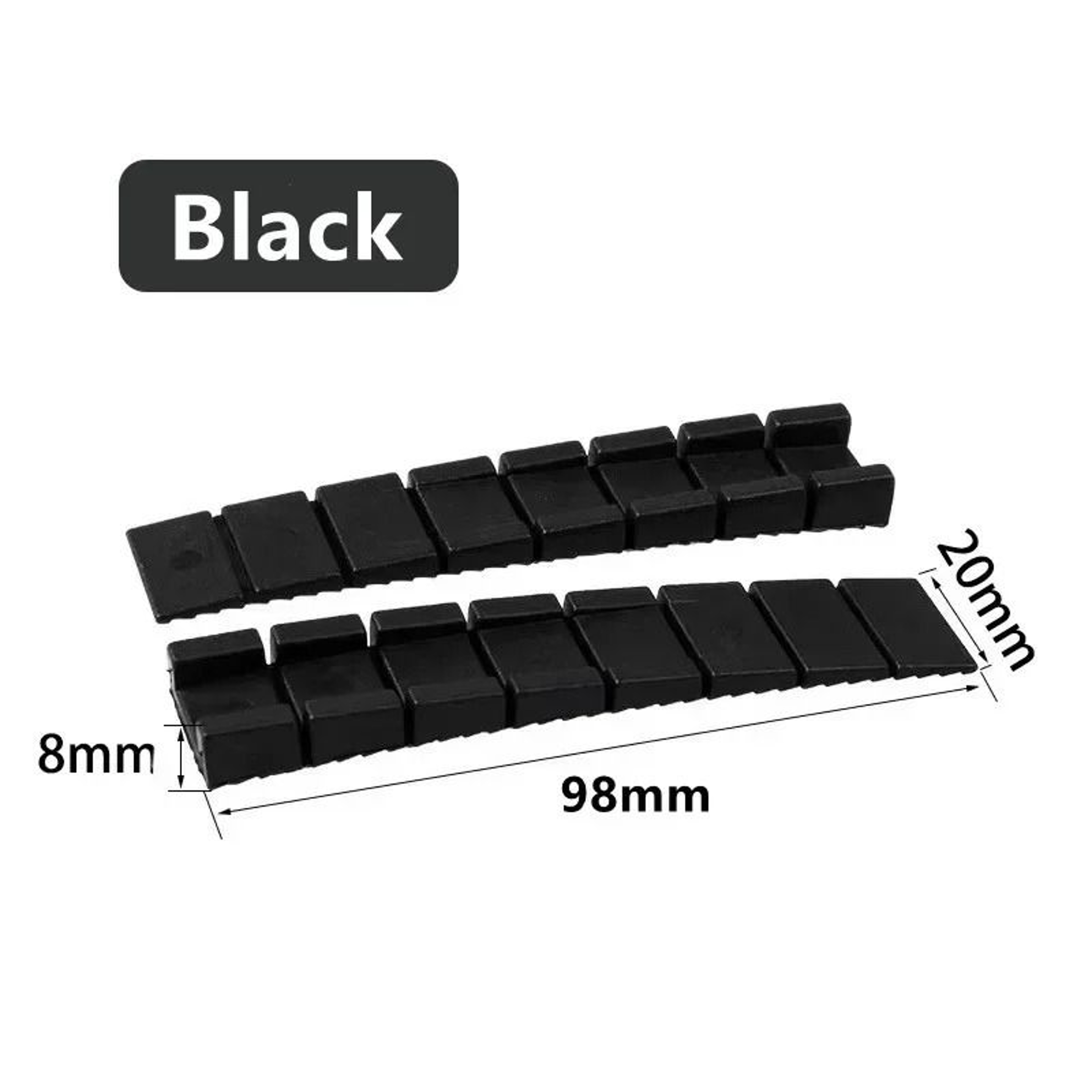 Flexible Plastic Shims Wedges Furniture Leveling Pads Set 6