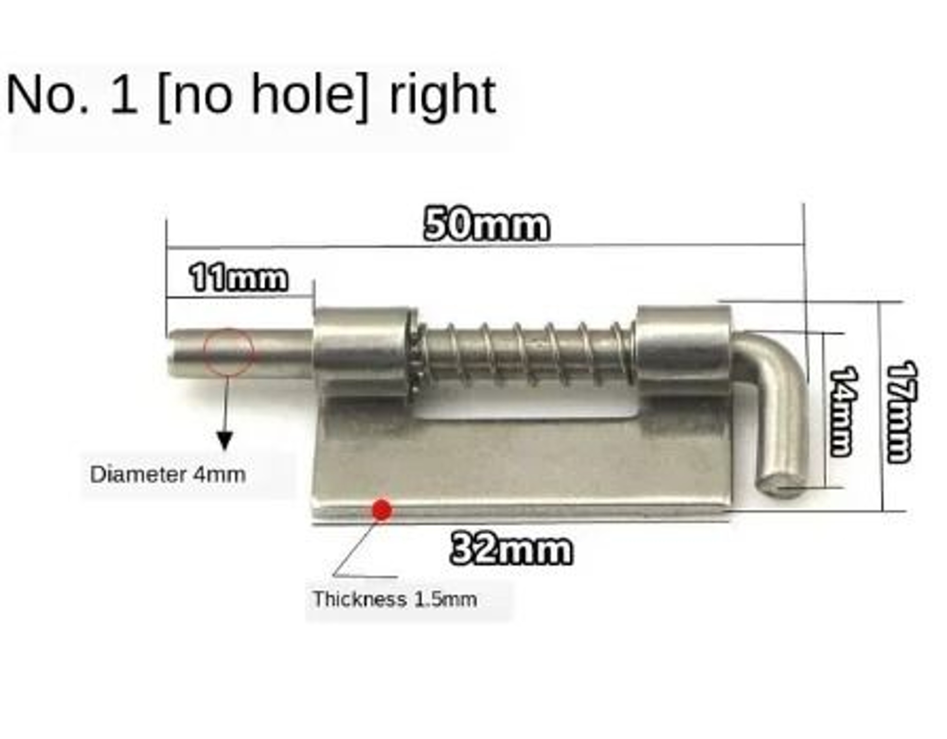 Stainless Steel Spring Loaded Barrel Bolt Door Latch 13