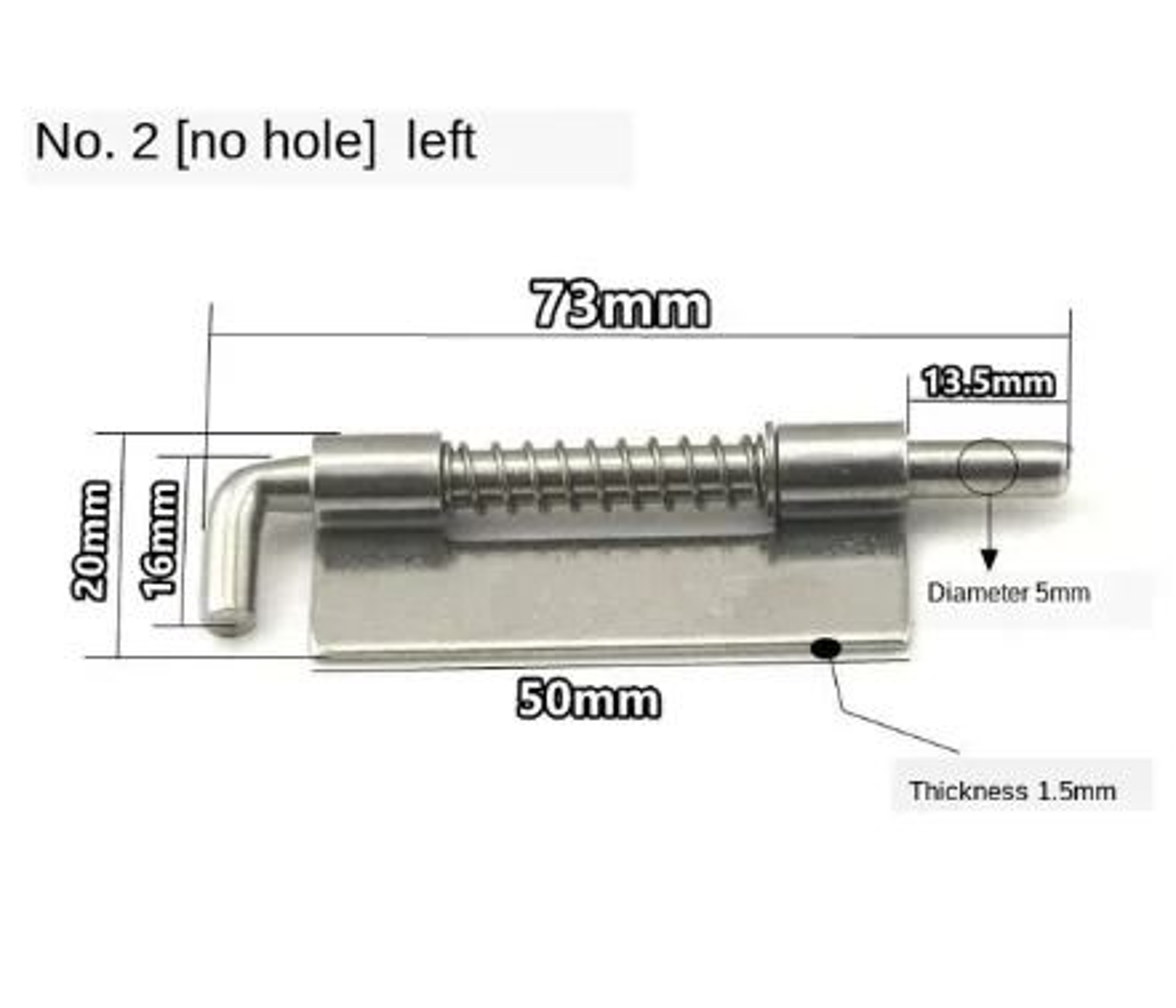Stainless Steel Spring Loaded Barrel Bolt Door Latch 14