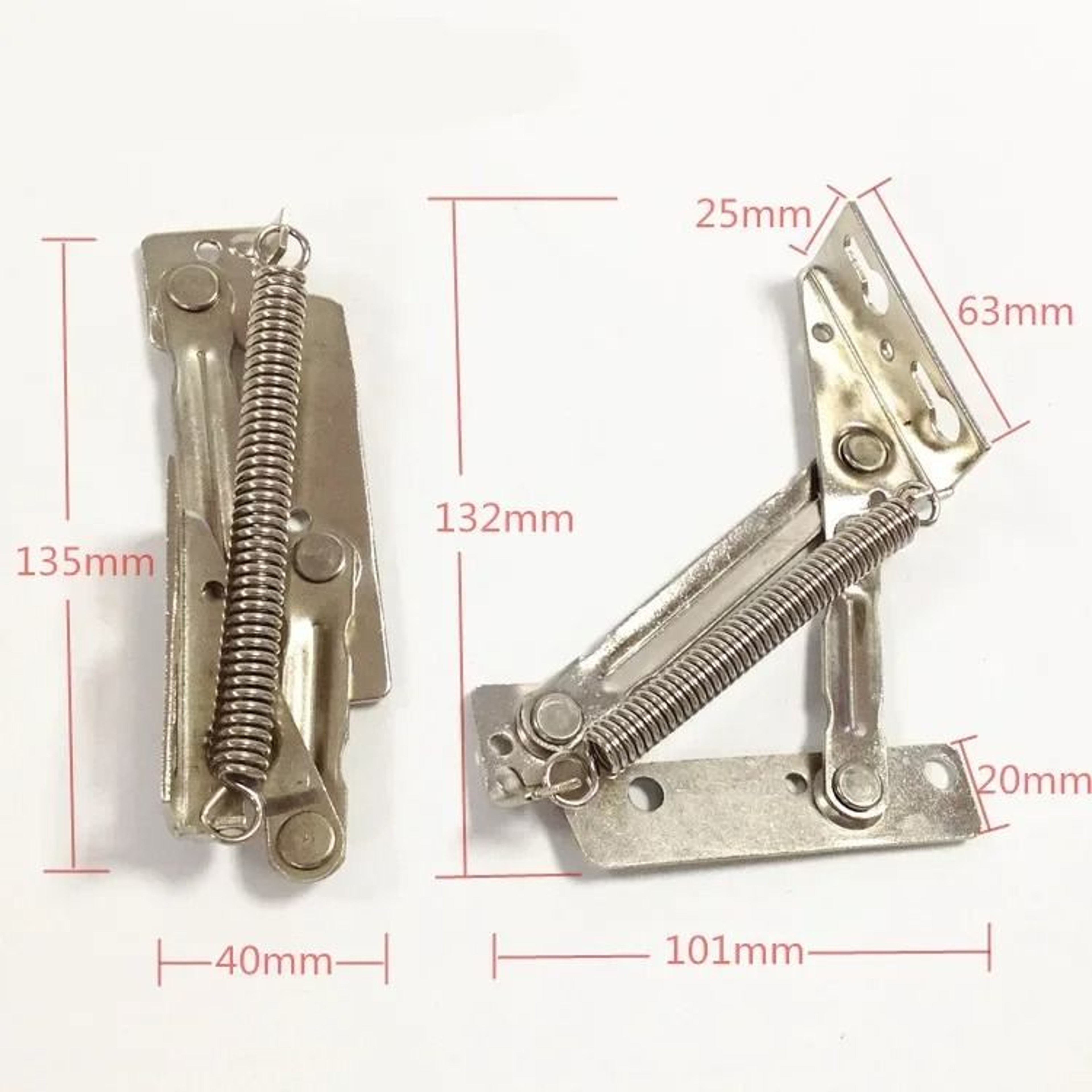 Folding Sofa Bed Spring Hinge Lift Up Cabinet Door Support Hinges 6