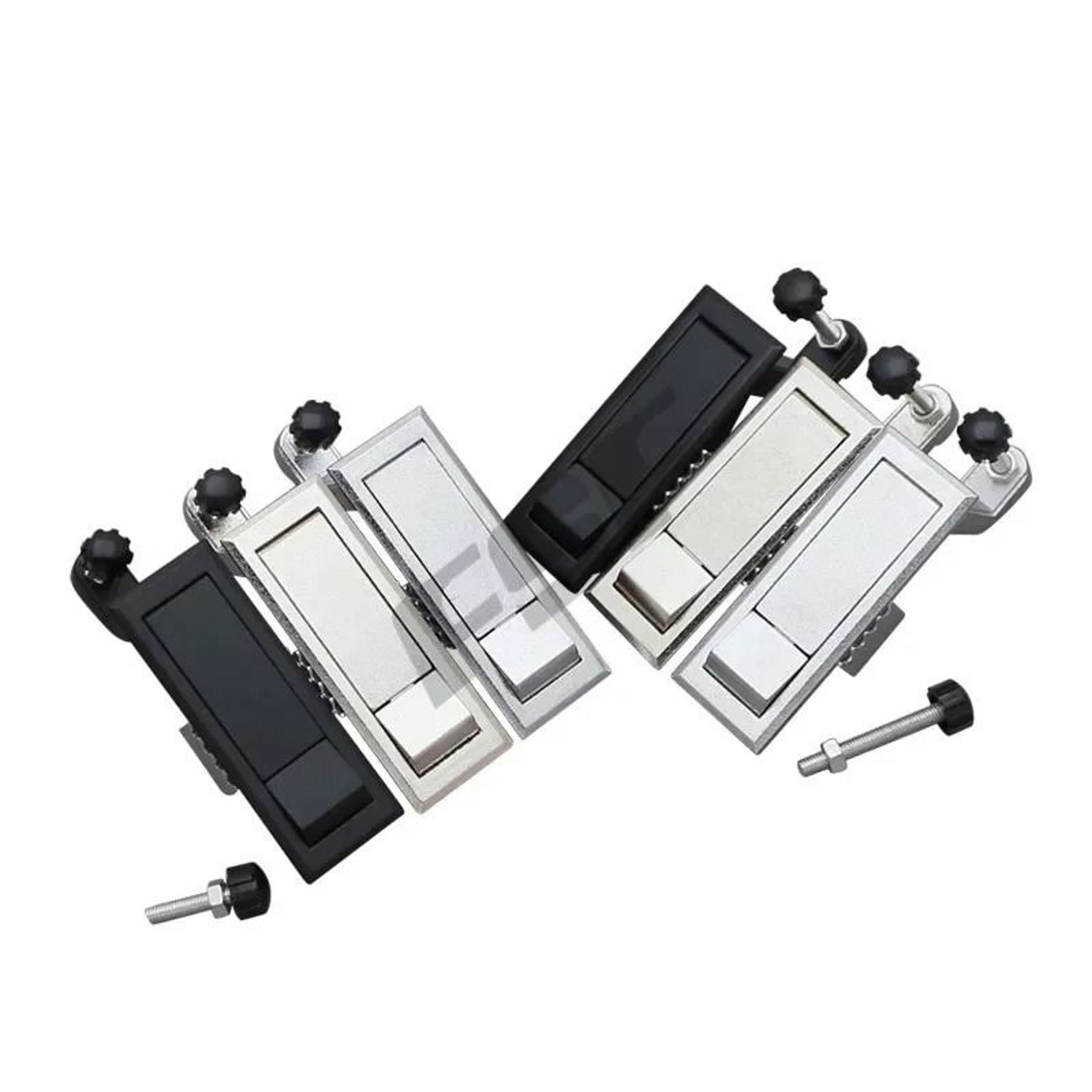 Adjustable Flat Lock Alloy Security Spring Latch For Industrial Cabinet Doors 0