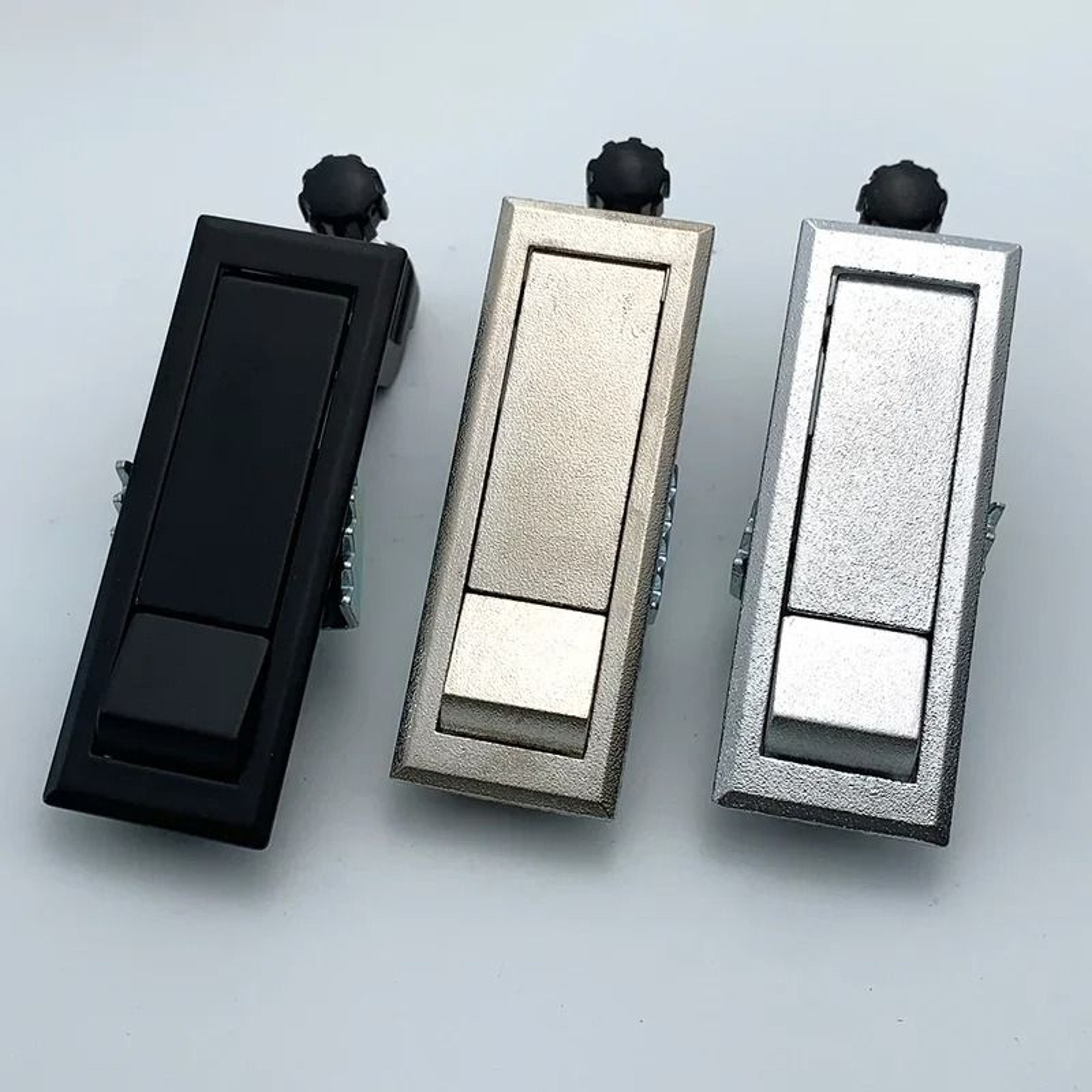 Adjustable Flat Lock Alloy Security Spring Latch For Industrial Cabinet Doors 3