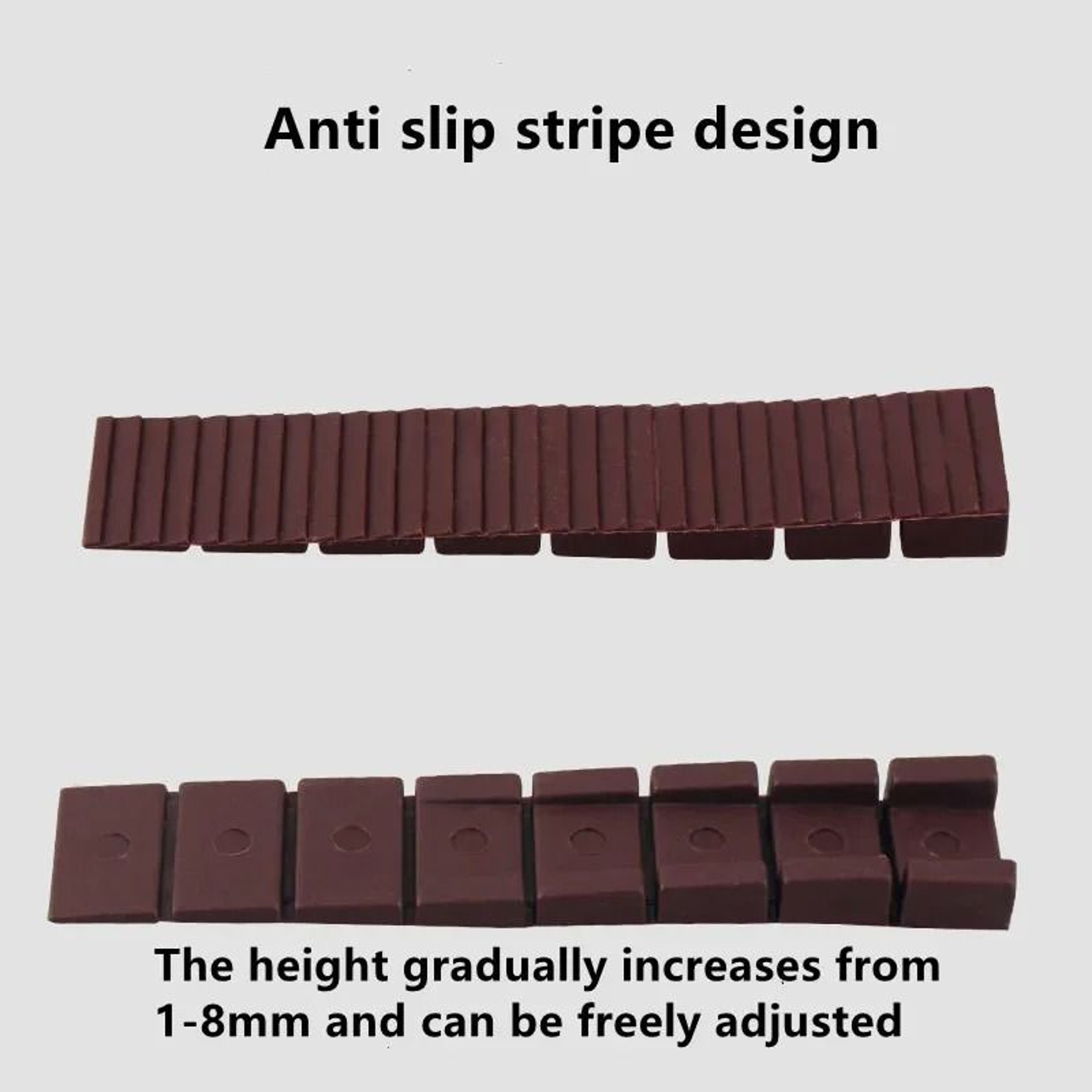 Flexible Plastic Furniture Shims Leveling Wedges Set For Tables Doors And Cabinets 2