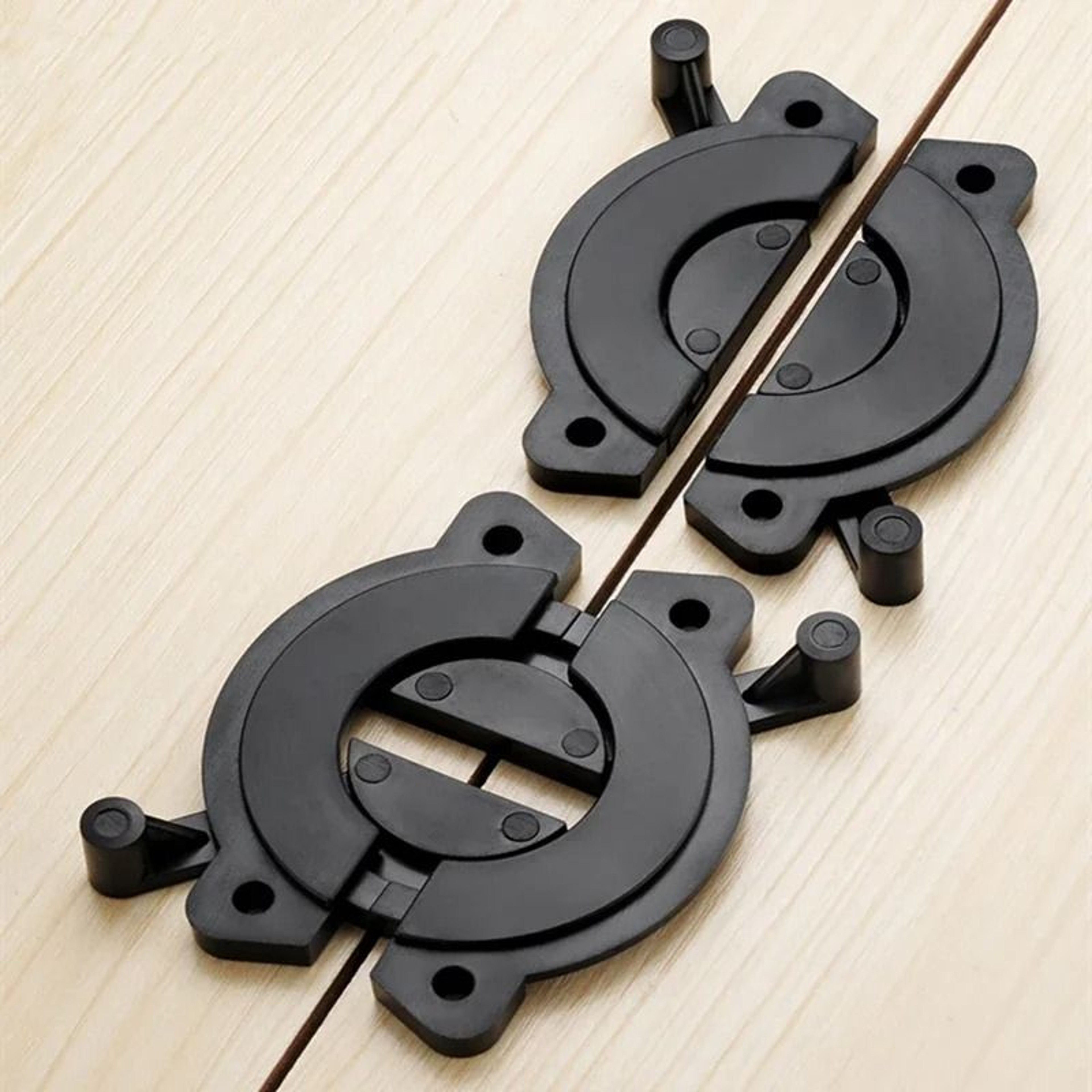 ABS Hidden Furniture Hinge Connector Bracket For Table Tops And Desks 0