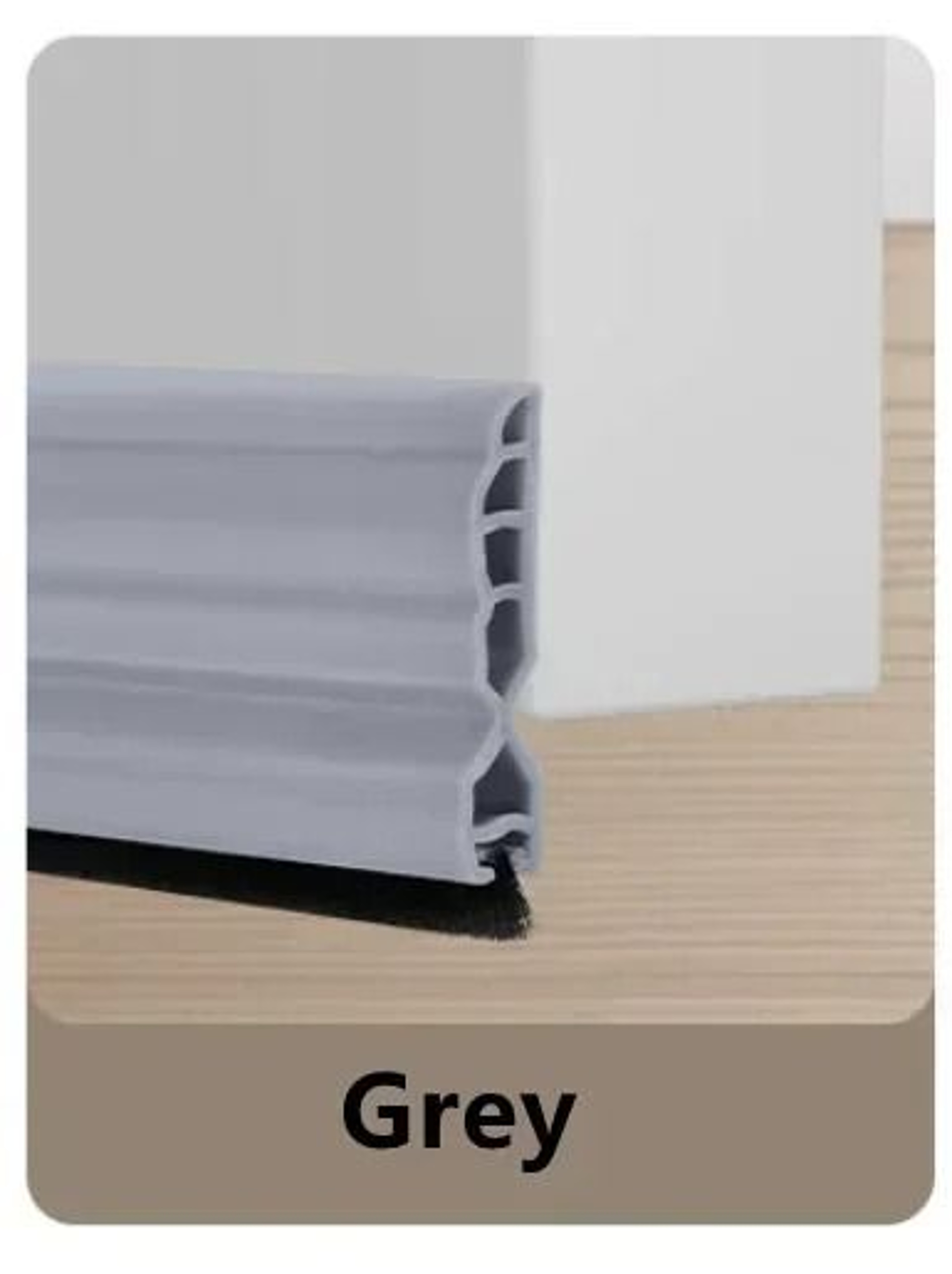 Silicone Door Bottom Seal Strip With Brush Draft Blocker 8