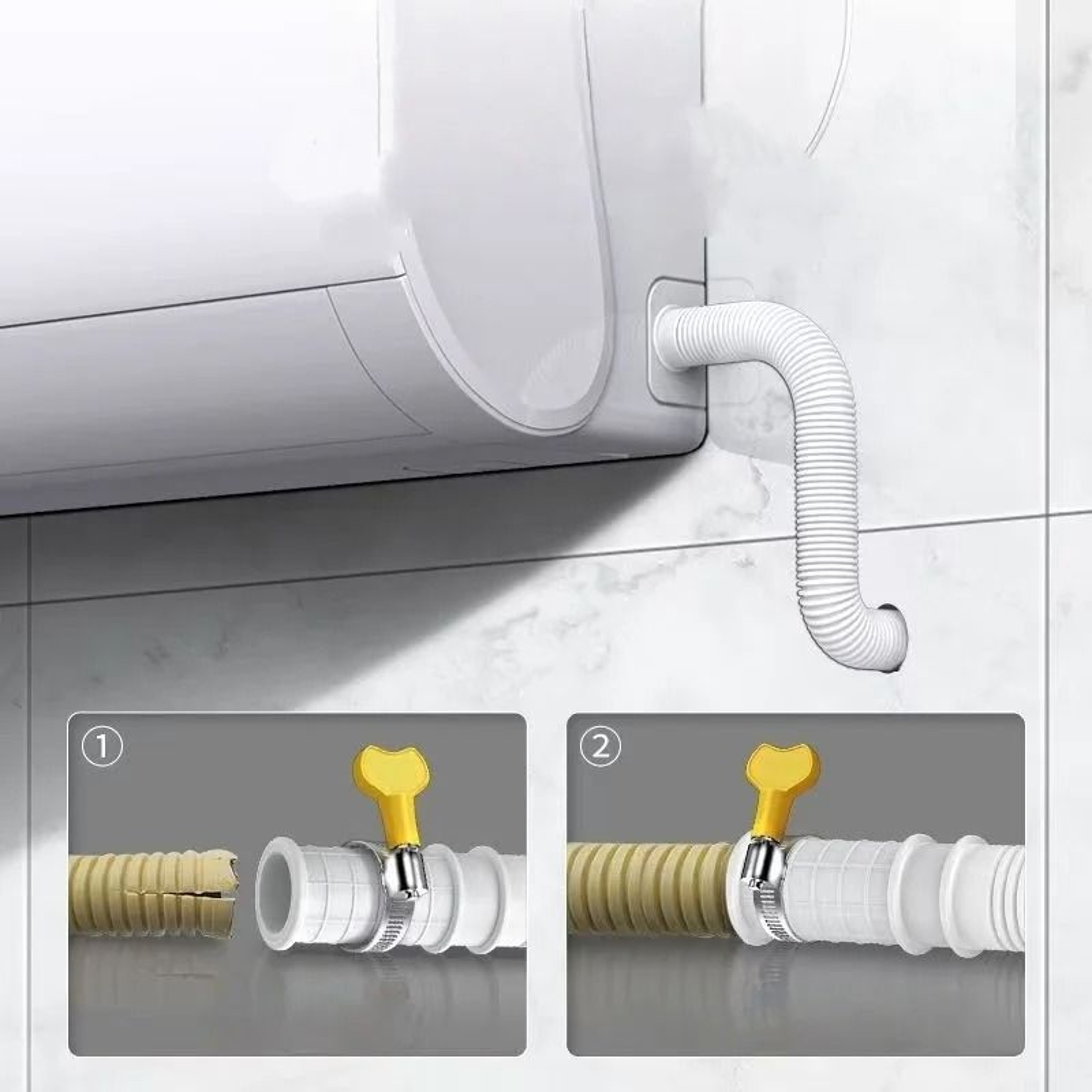 Flexible Drain Hose Extension Pipe For Washing Machine Air Conditioner And Sink 1