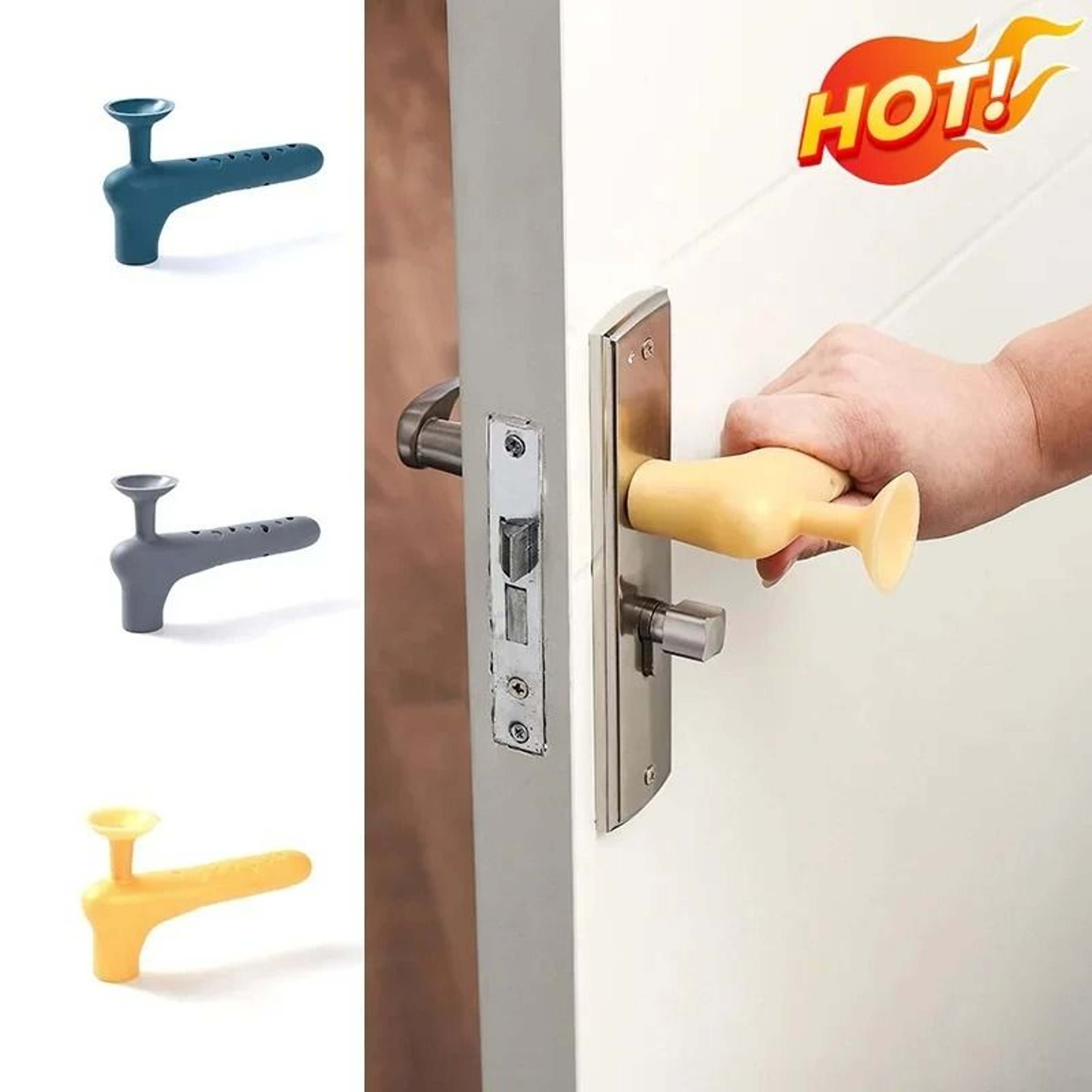 Silicone Door Knob Cover Anti Collision Baby Safety Handle Protector 0