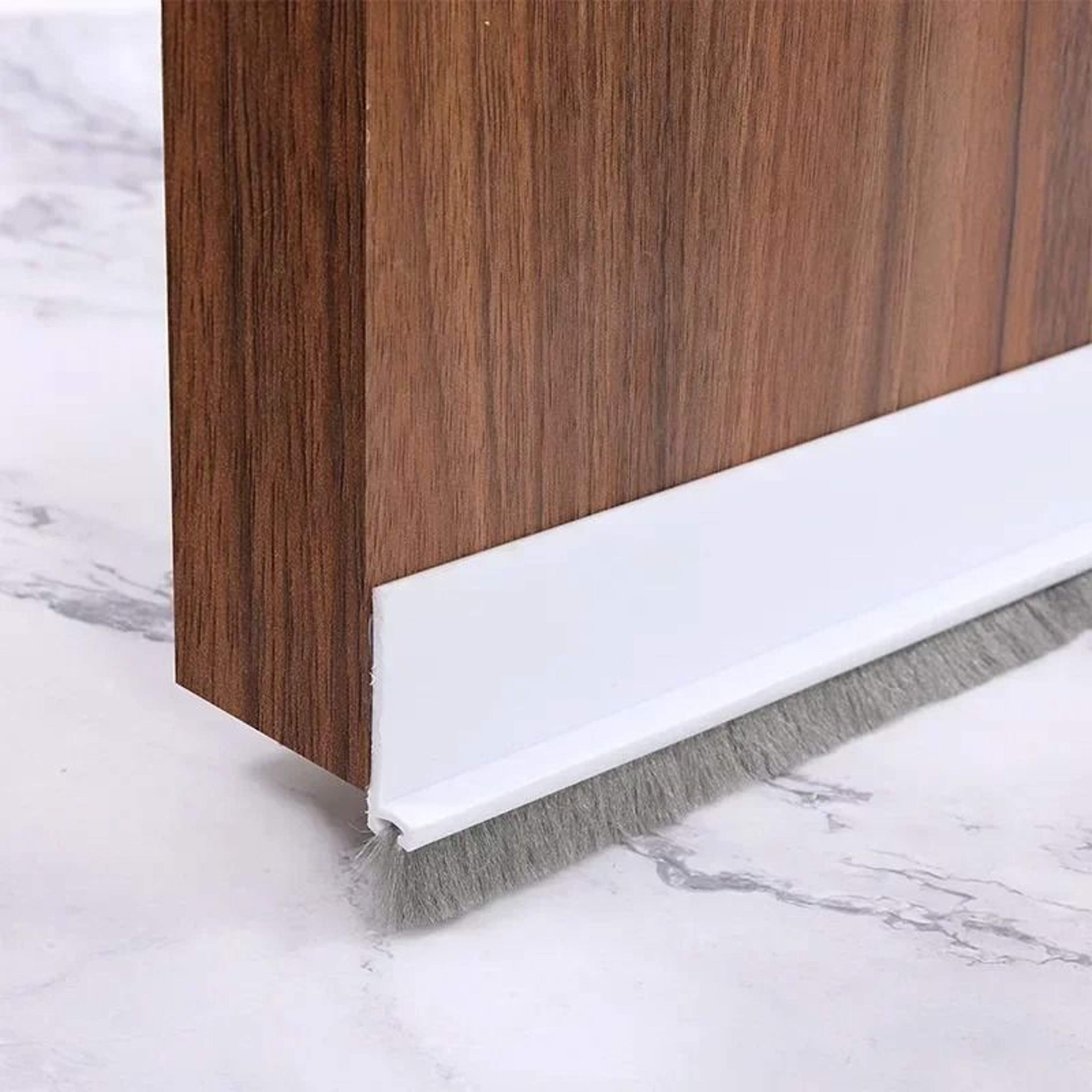 Silicone Door Bottom Seal Strip With Brush Draft Stopper 6