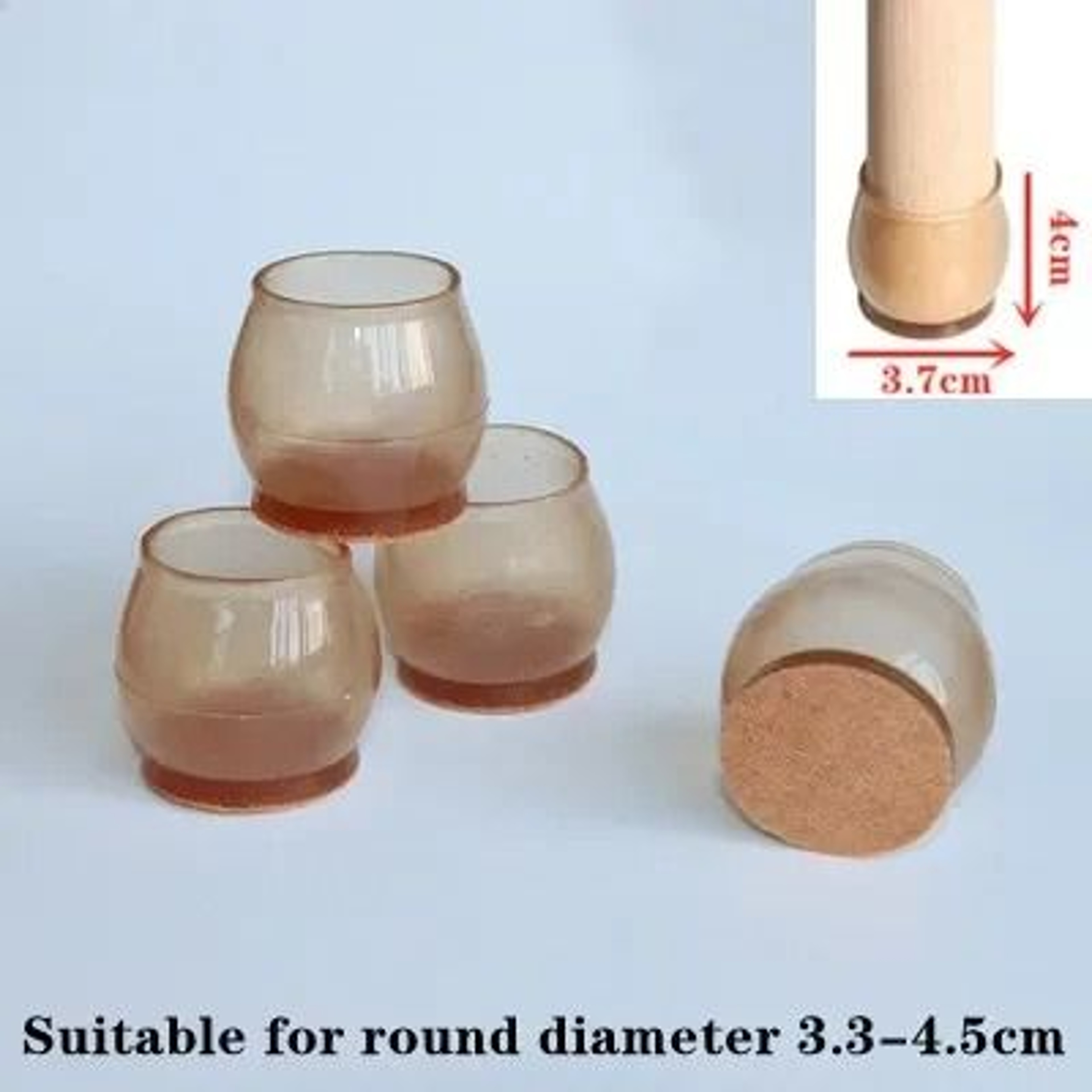 Upgraded Silicone Chair Leg Floor Protectors Non Slip Furniture Feet Pads Set 9